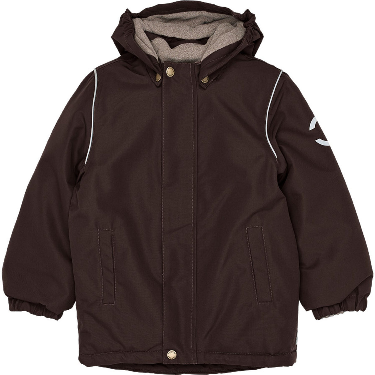 Mikk-Line Coffee Bean Winter Jakke Solid Brown