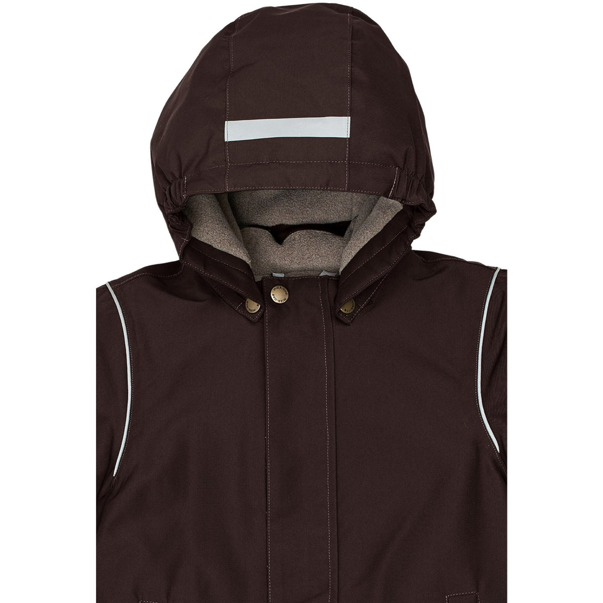 Mikk-Line Coffee Bean Winter Jakke Solid Brown