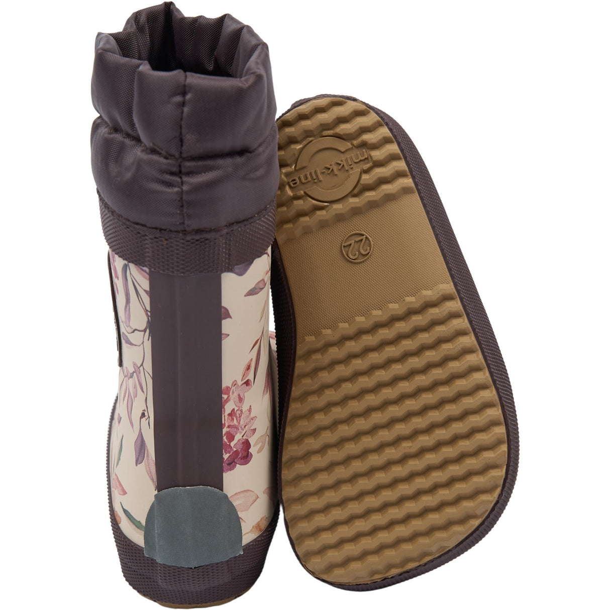 Mikk-Line Berries & Birds AOP Gummistøvler Winter AOP - Barefoot