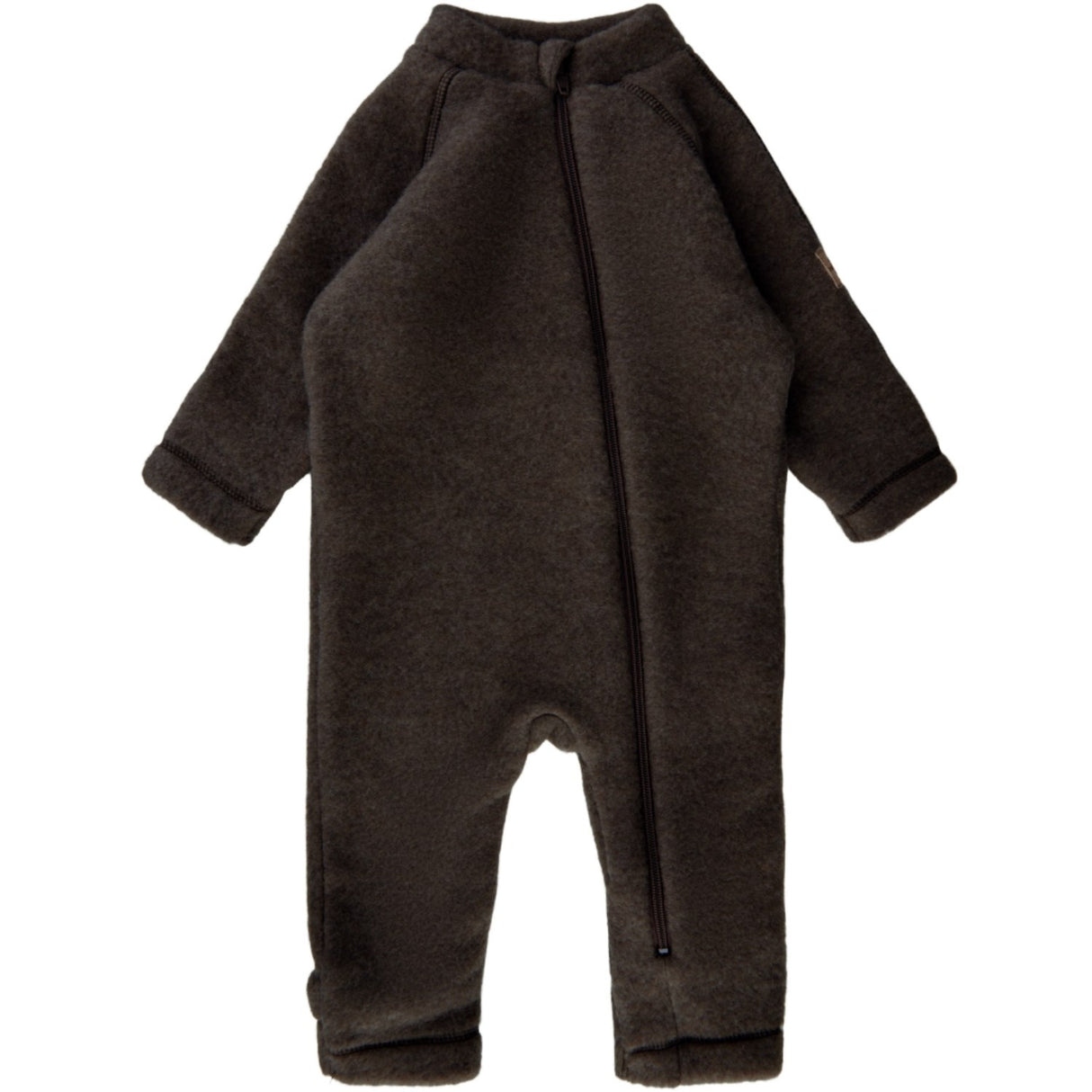 Mikk-Line Dark Brown Melange Uld Dragt