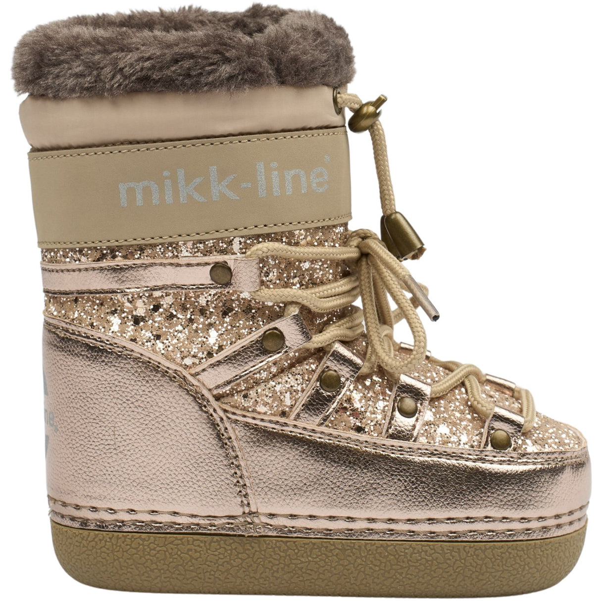 Mikk-Line Champagne Glitter Snow Støvle Glitter