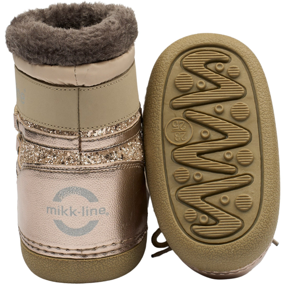 Mikk-Line Champagne Glitter Snow Støvle Glitter