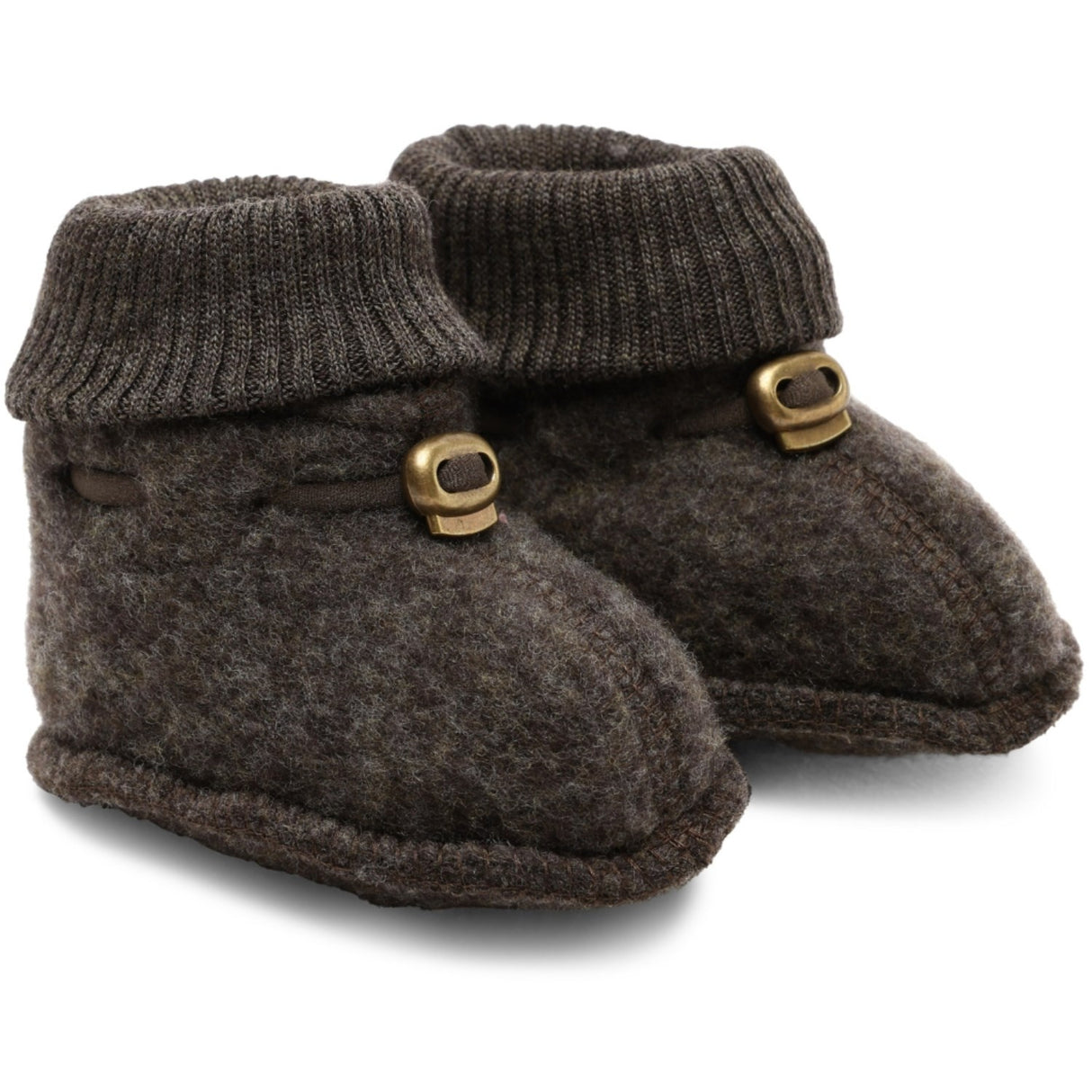 Mikk-Line Dark Brown Melange Uld Futter
