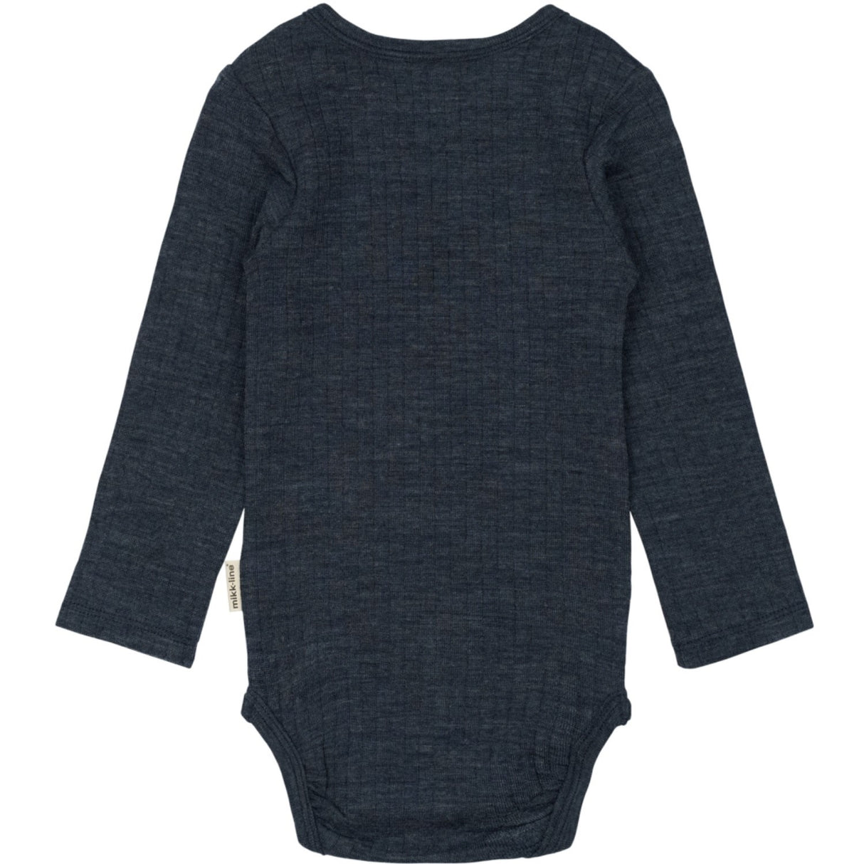 Mikk-Line Melange Blue Nights Merino Uld Ls Body
