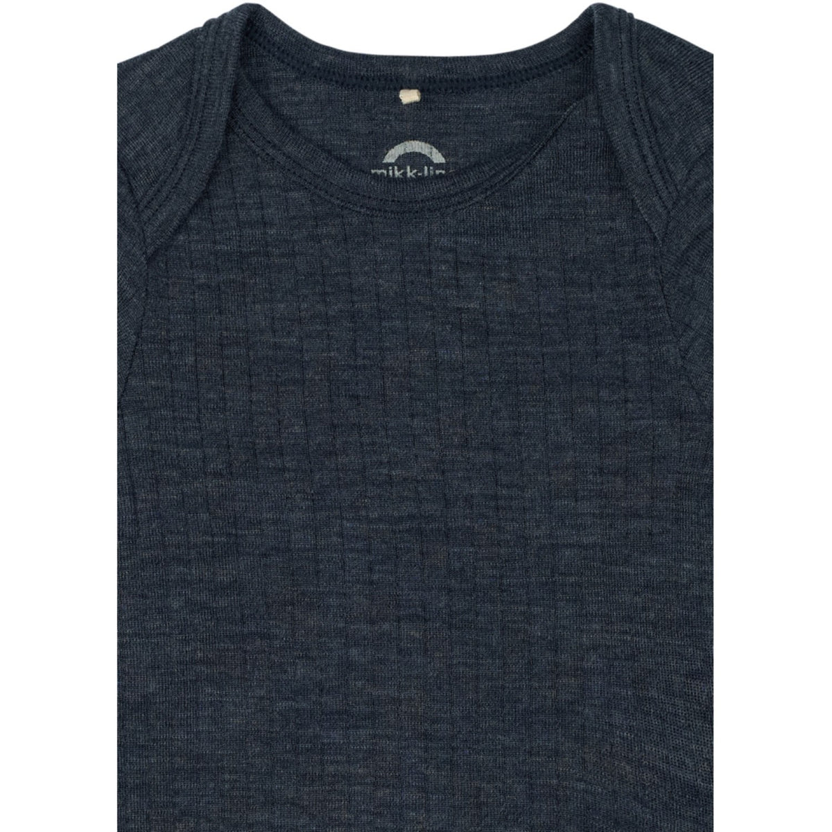 Mikk-Line Melange Blue Nights Merino Uld Ls Body