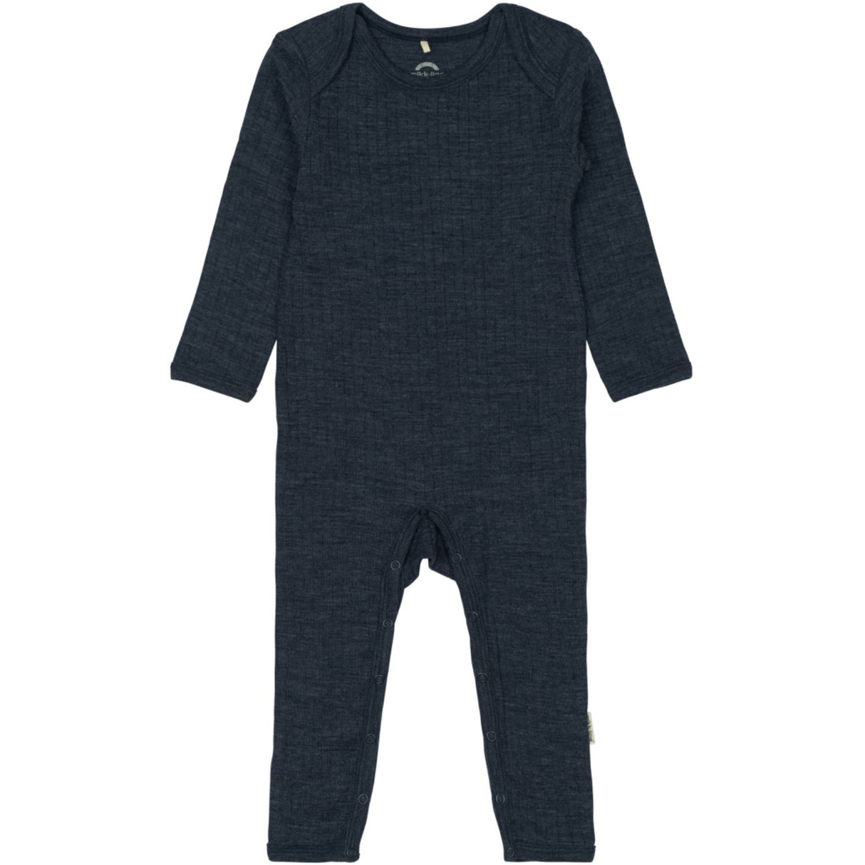Mikk-Line Melange Blue Nights Merino Uld Ls Dragt