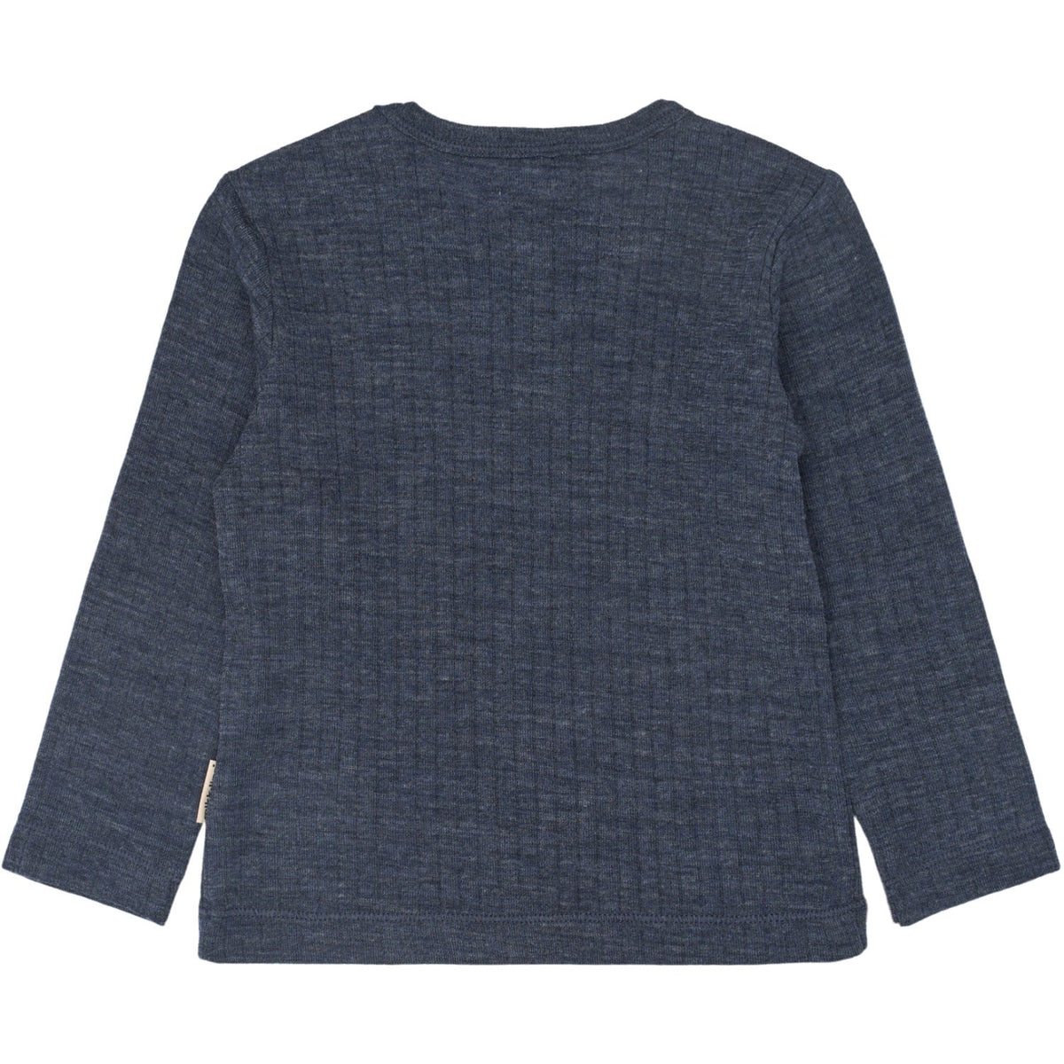 Mikk-Line Melange Blue Nights Merino Uld Ls Top