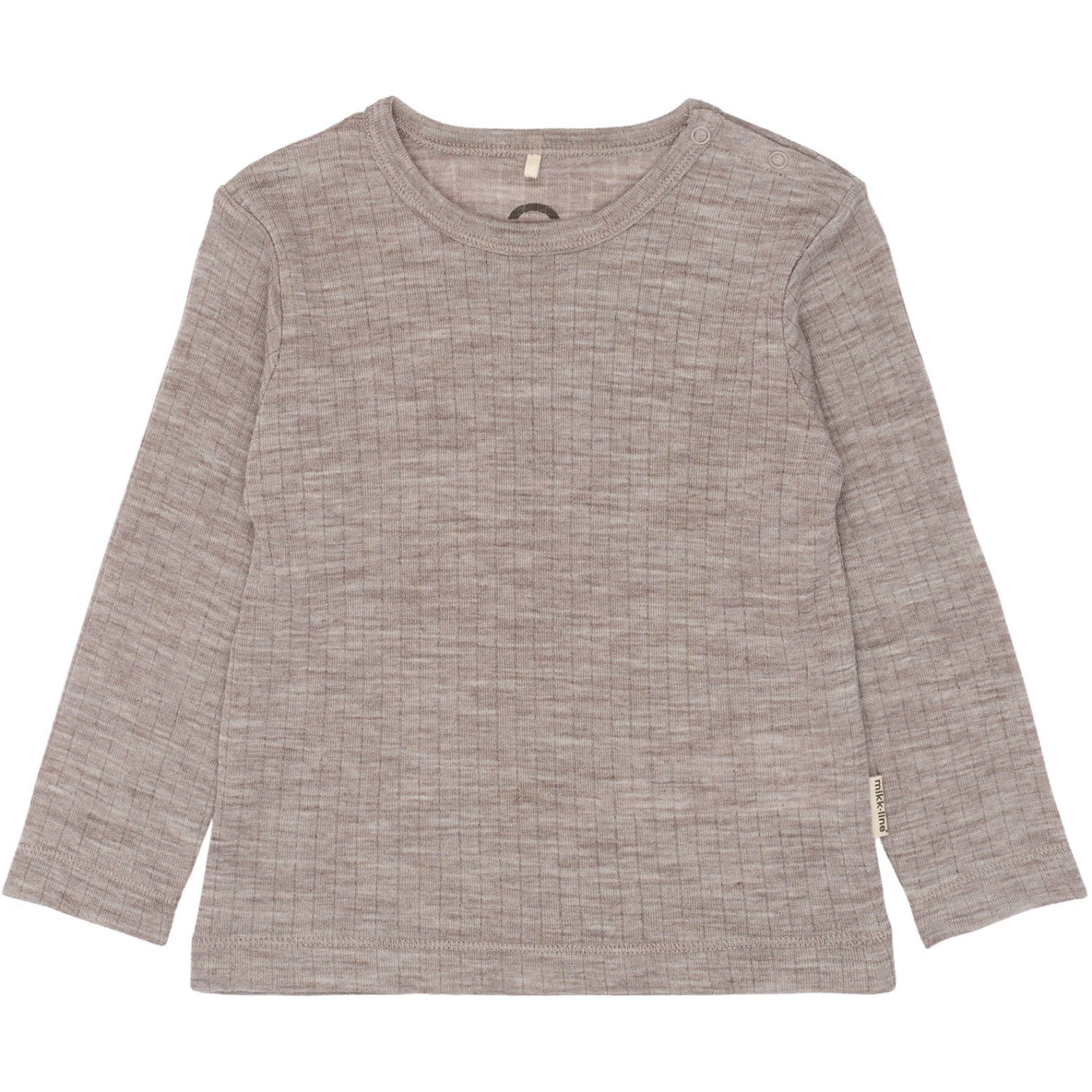 Mikk-Line Melange Denver Merino Uld Ls Top
