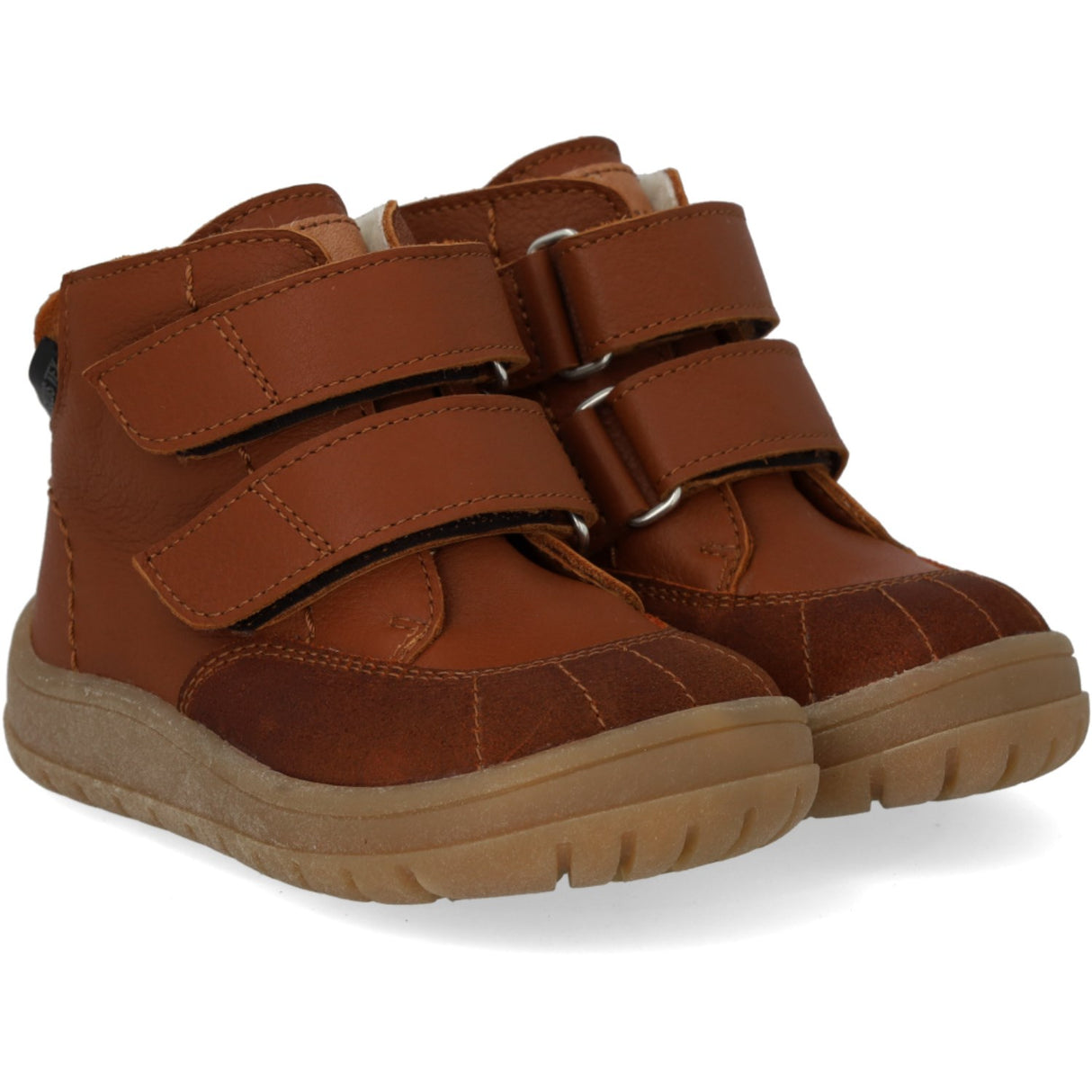 Angulus Cognac/Cognac/Tan Begynder Tex-Støvle Med Kontraststikninger