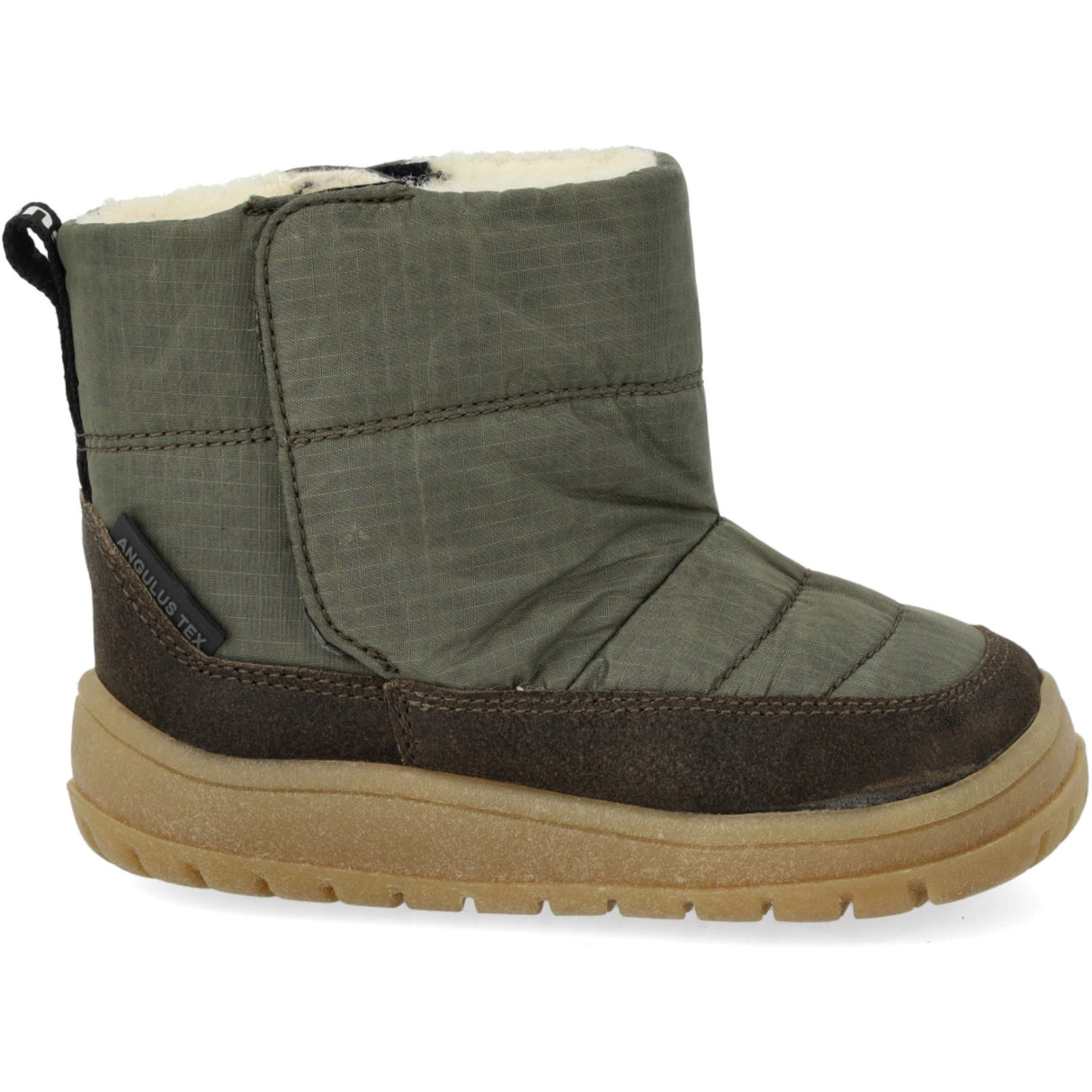 Angulus Olive/Forrest Recycled Ripstop Begynder Tex-Støvle Med Blødt Merino Uldfoer