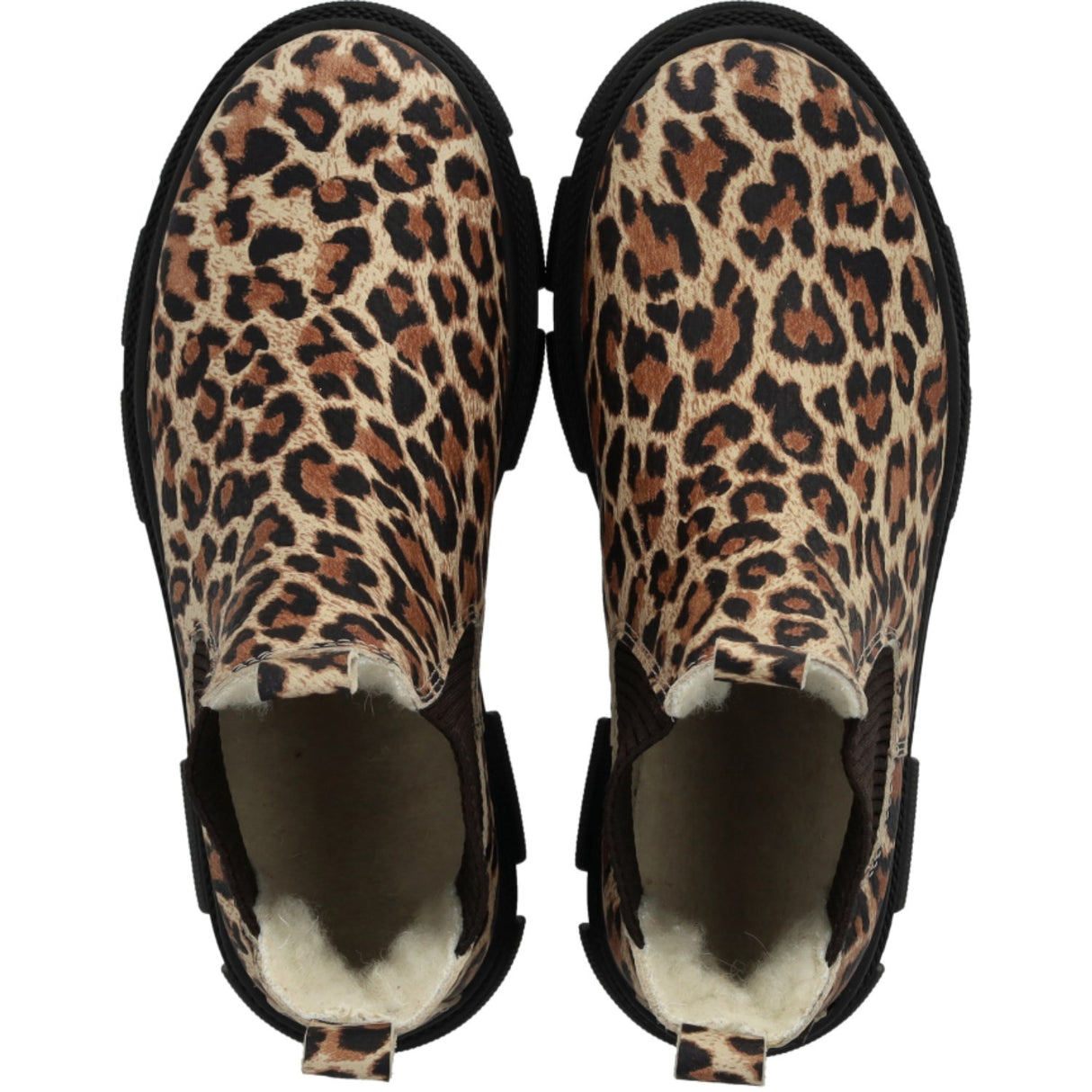 Angulus Beige Leo/Dark Brown Elastic Chunky Tex Chelsea Støvle