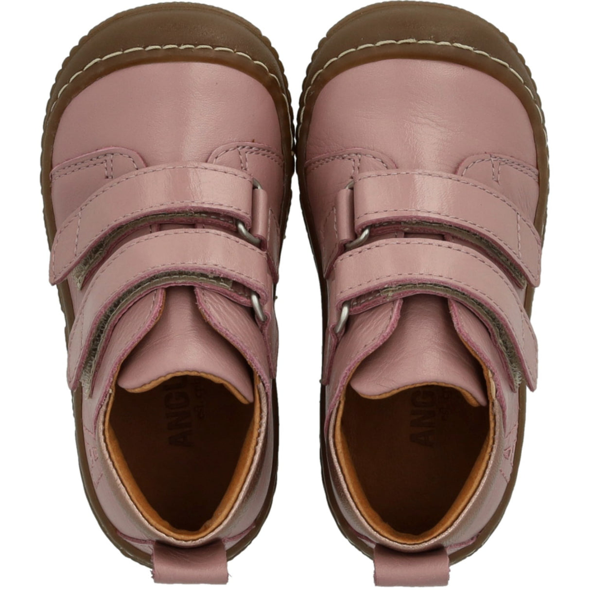 Angulus Faded Rose/Rose Copper Velcro Støvle Med Forstærket Tå