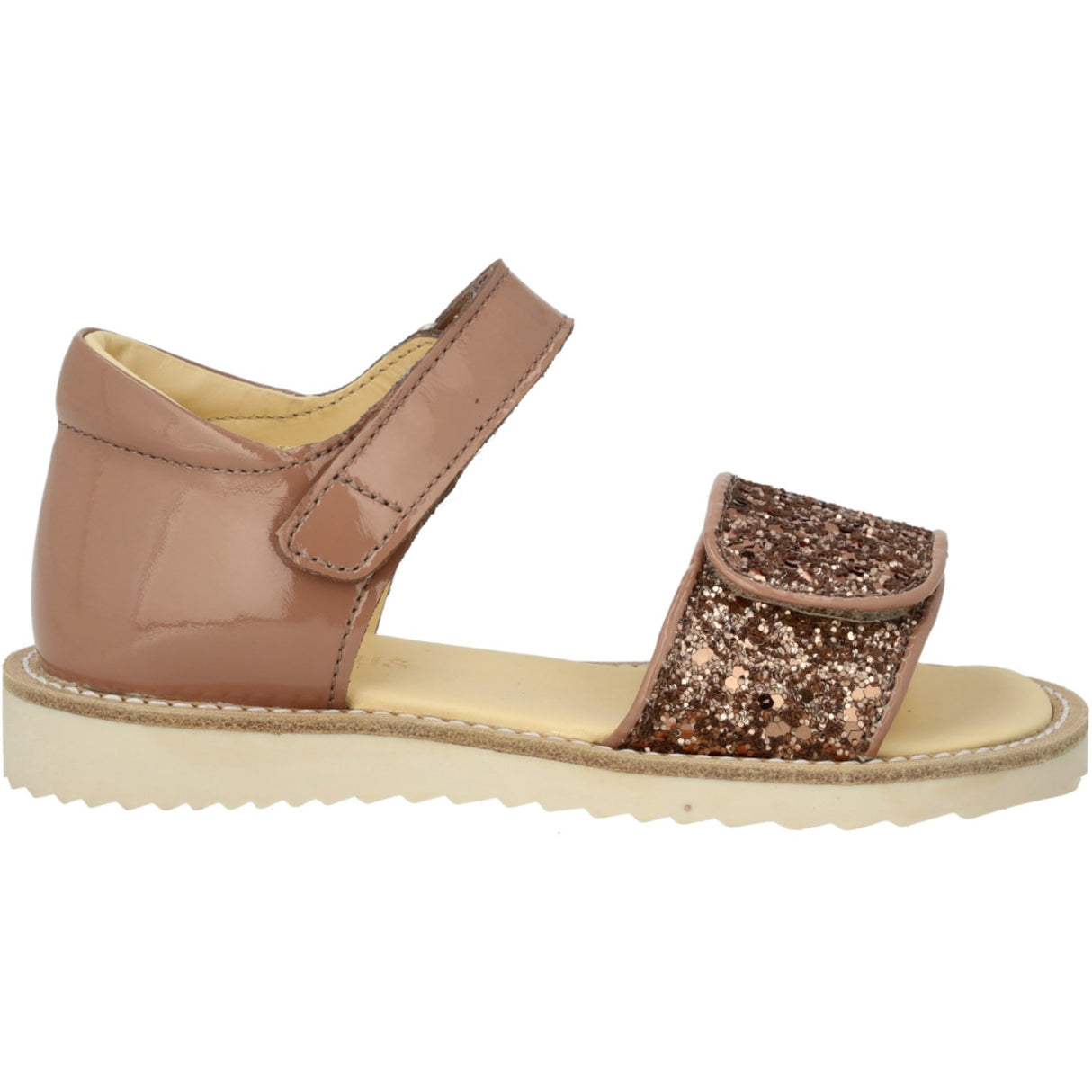 Angulus Clay/Clay Glitter Sandal Med Funklende Glitterdetalje