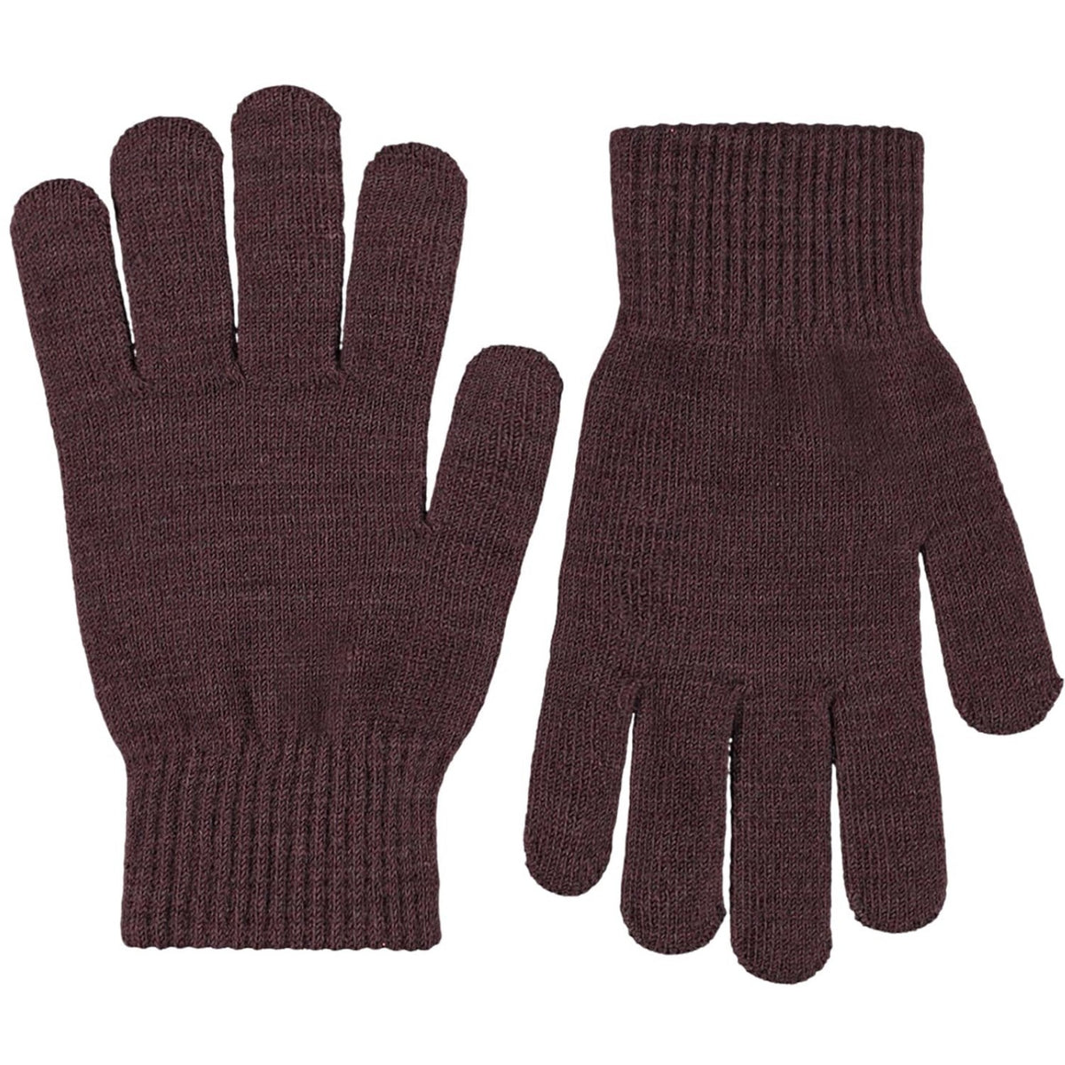 Molo Burgundy Kiddy Uld Handsker