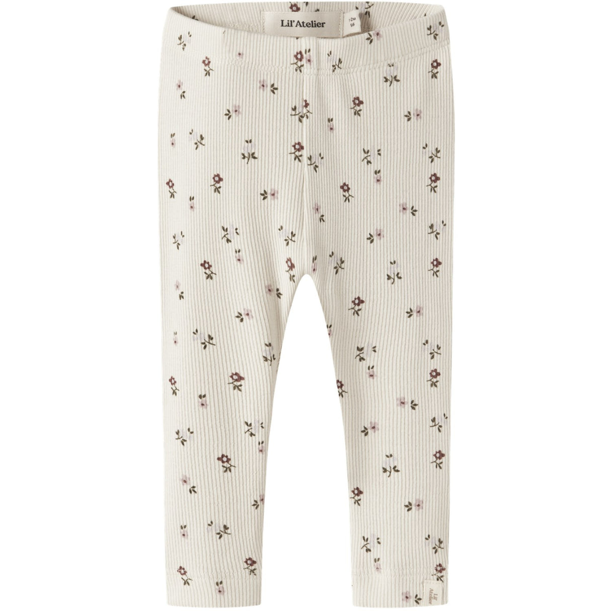 Lil'Atelier Turtledove Floral -Nbfgago Slim Leggings Lil Noos