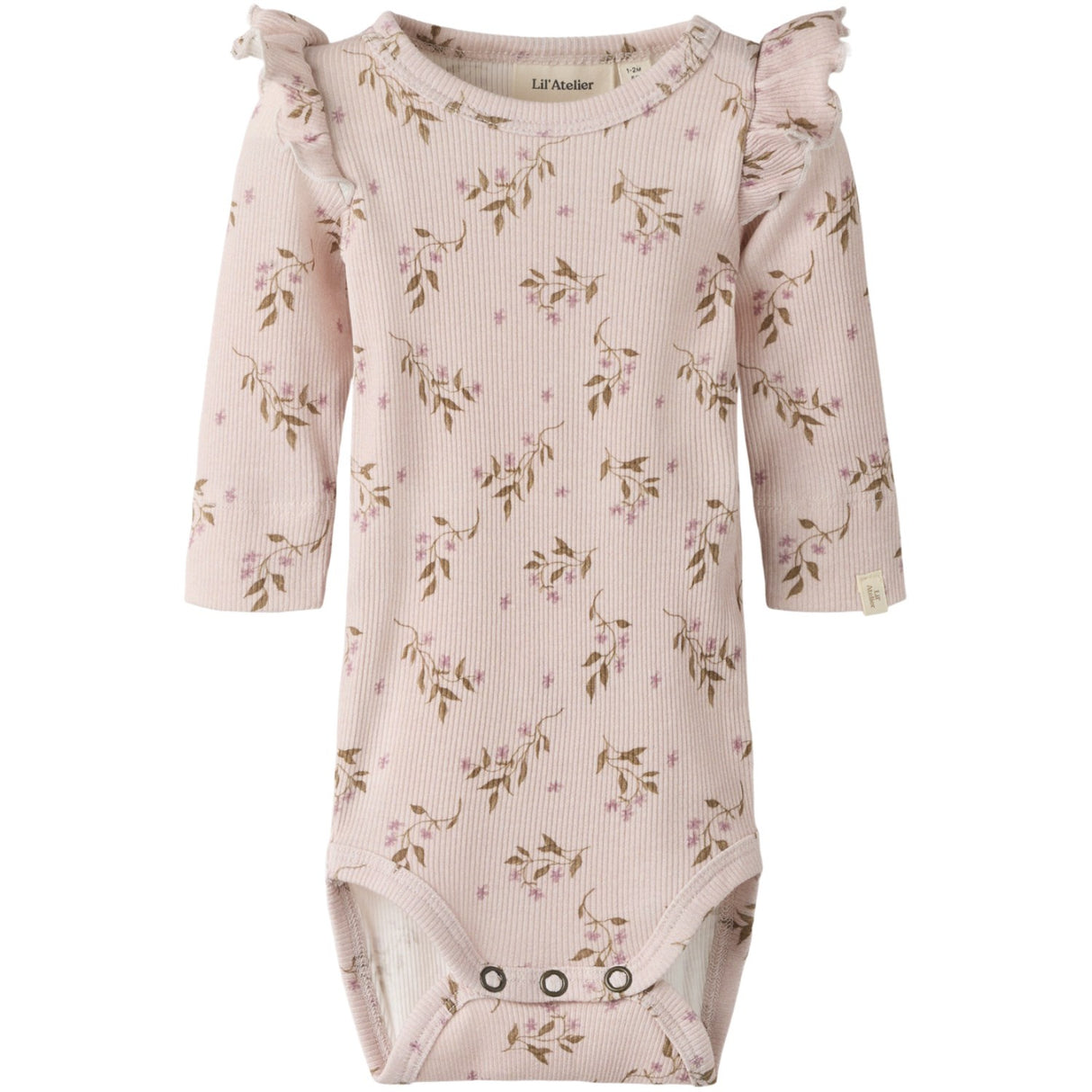 Lil'Atelier Hushed Violet Flowers Nbfgavo Eko Ls Slim Body Lil Noos