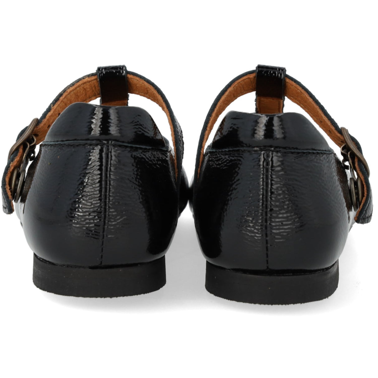 Angulus Black T-Bar Ballerina Med Cut-Out Hjerte