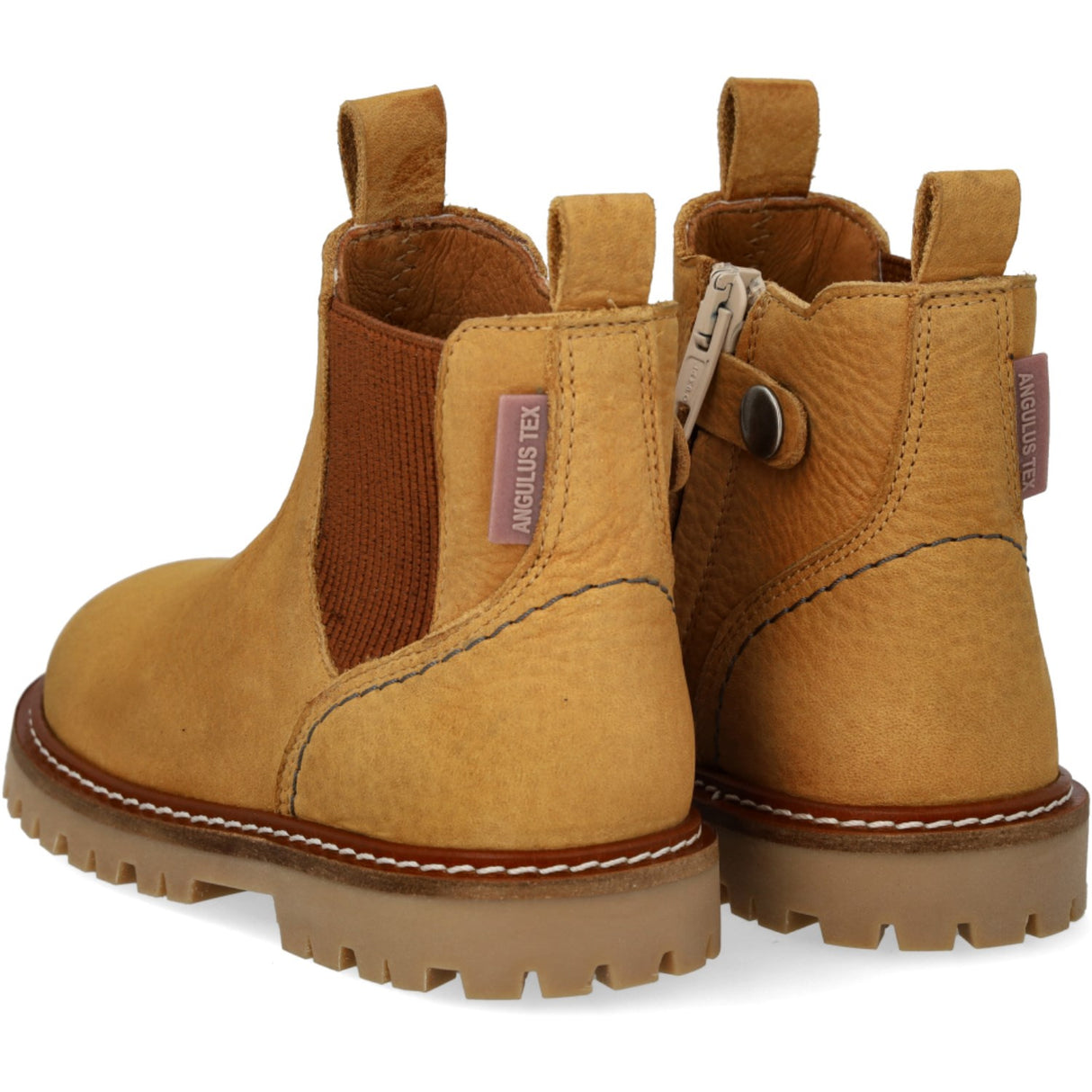 Angulus Ocher/Cognac Chunky Chelsea Støvle