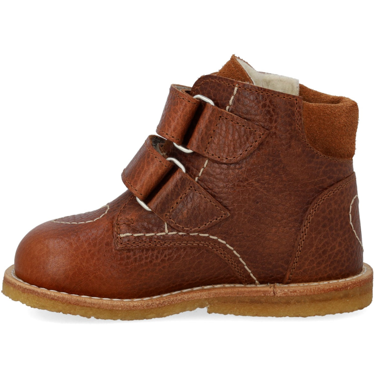 Angulus Cognac/Cognac Tex-Støvle Med Hjertedetalje