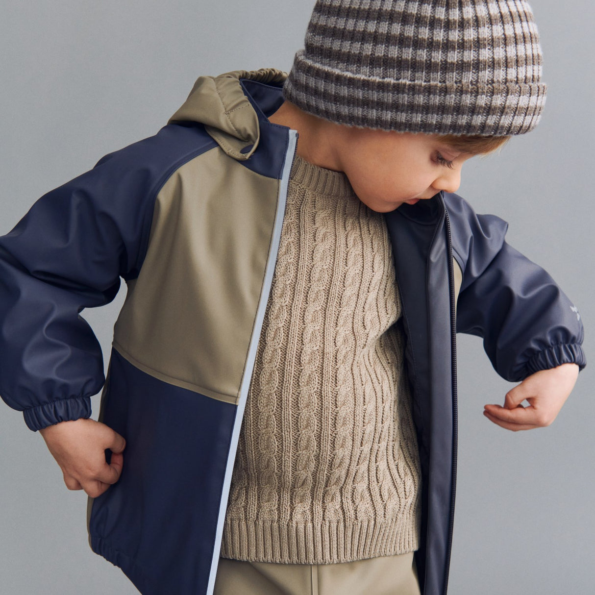 Wheat Gravel Strik Pullover L/S Oliver