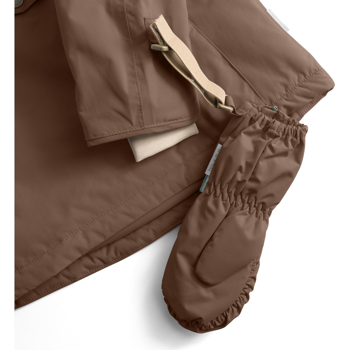 Mini A Ture Chestnut Brown Matcesar Fleece Lined Vanter