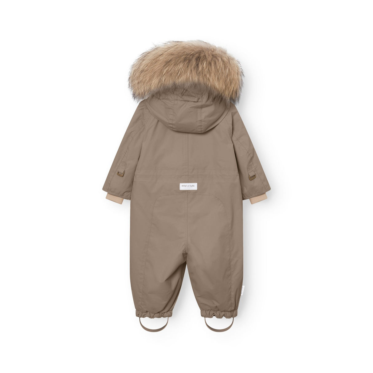 Mini A Ture Grey Brown Matwisti Fleece Lined Flyverdragt Fur. Grs