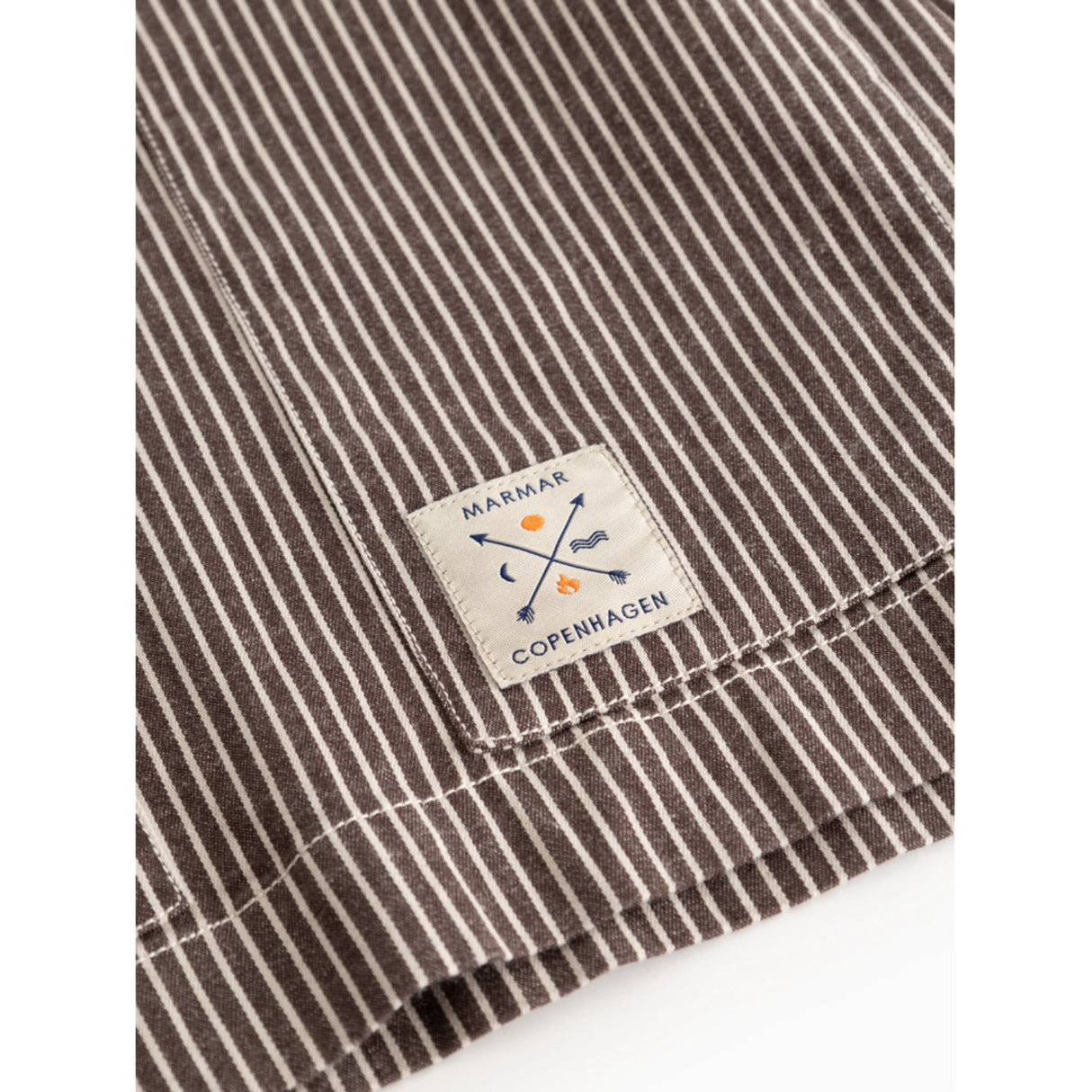 MarMar Soft Denim Dark Brownie Stripe Tovan Skjorte