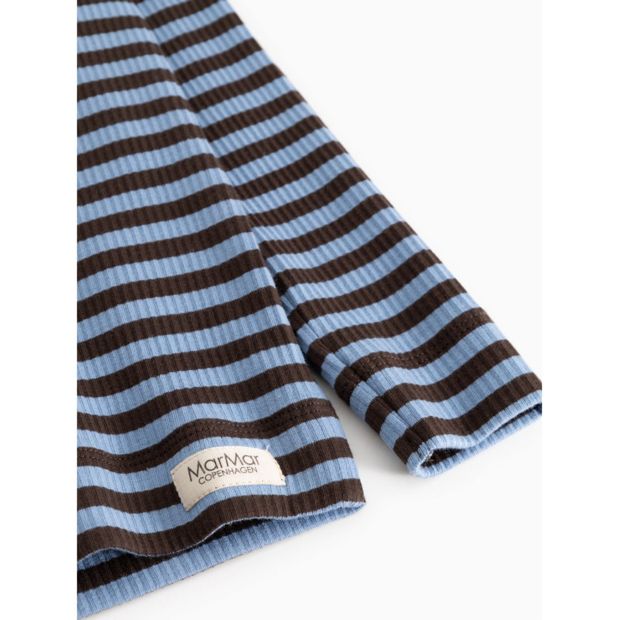 MarMar Modal Stripe Blue Heaven Stripe Plain Bluse