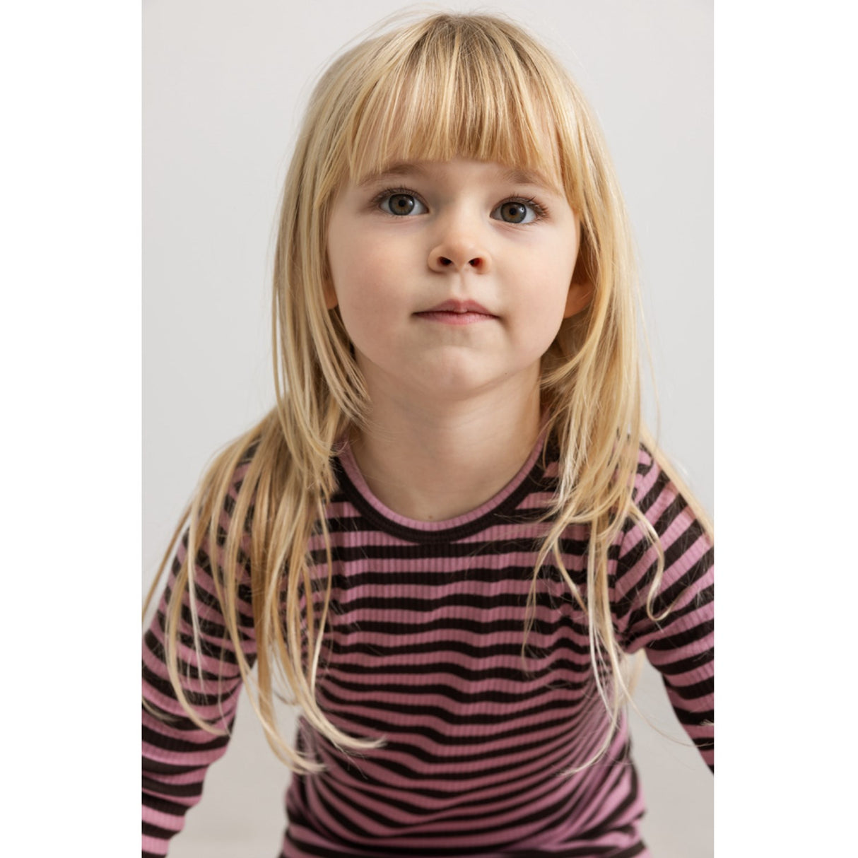 MarMar Modal Stripe Heather Stripe Plain Bluse