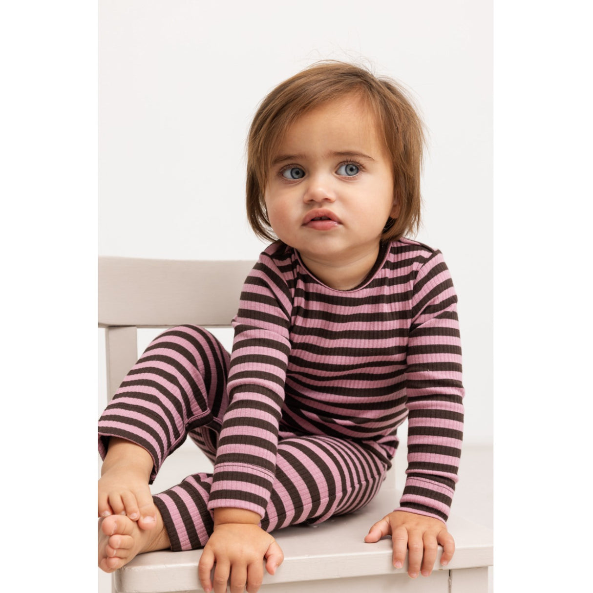 MarMar Modal Stripe Heather Stripe Leg Leggings