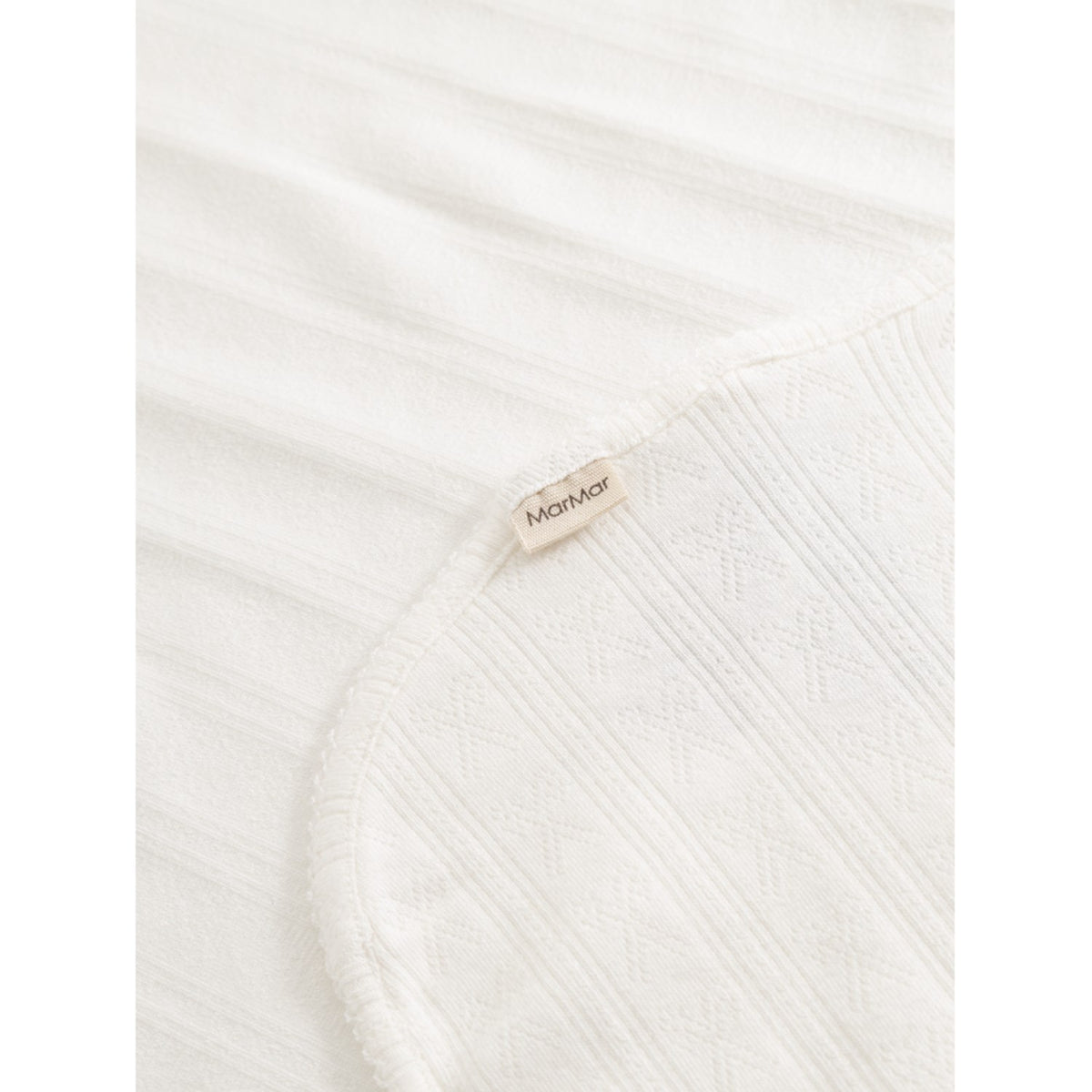 MarMar Modal Pointelle Gentle White Alida Tæppe