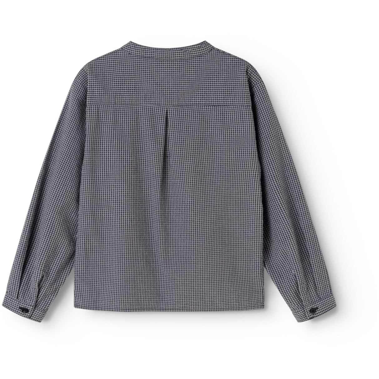 MarMar Cotton Seersucker Pigeon Blue Check Tokyo Skjorte