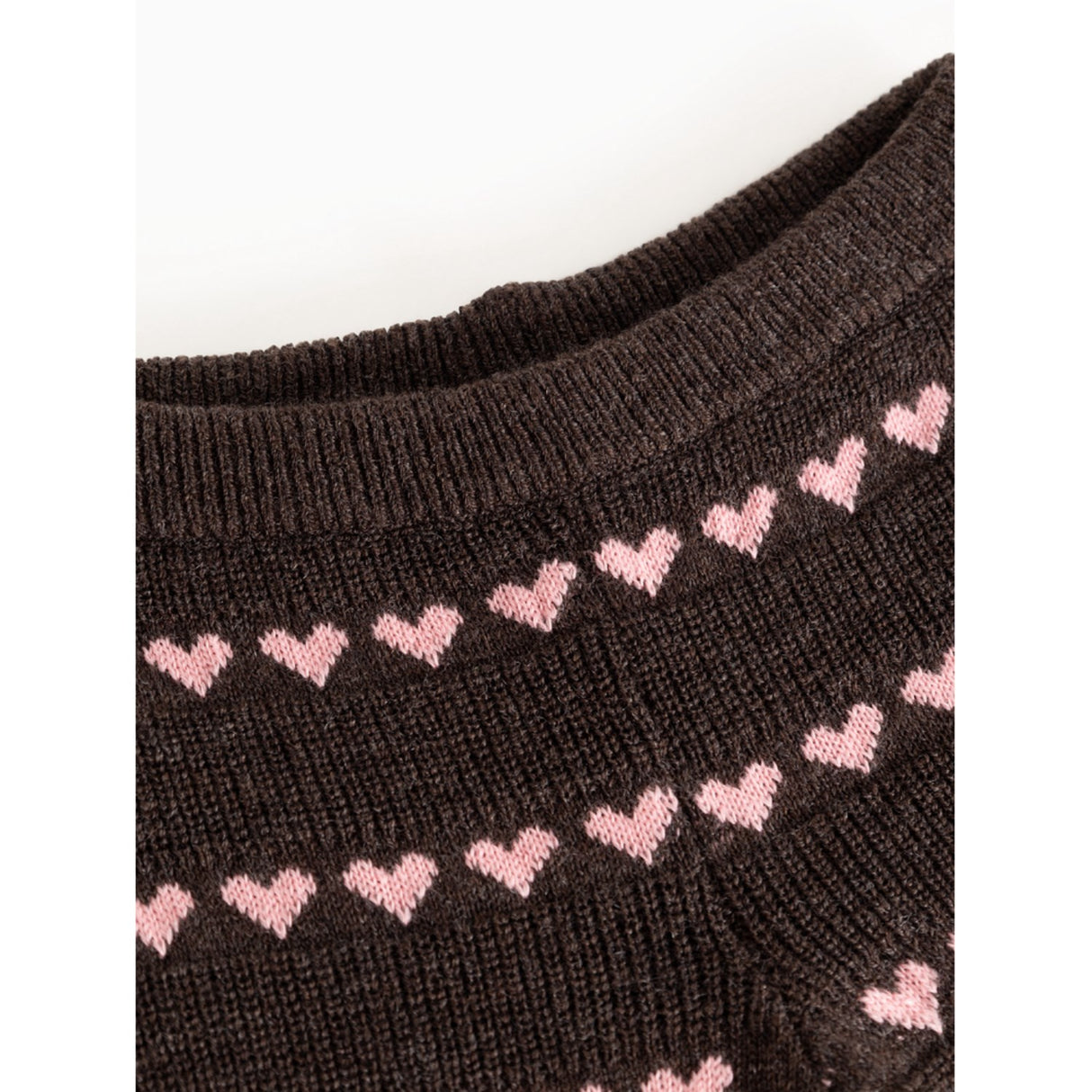 MarMar Light Cotton Wool Pattern Rose Frosting Hearts Penn Strikket Bukser