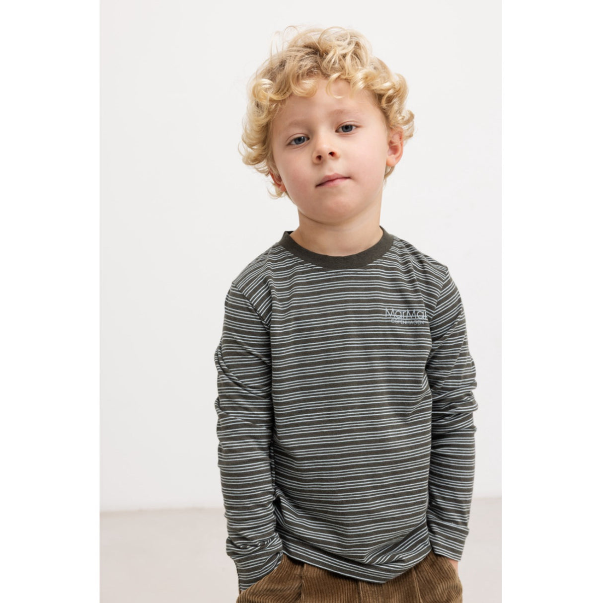 MarMar Modal Fine Stripe Ted LS Bluse