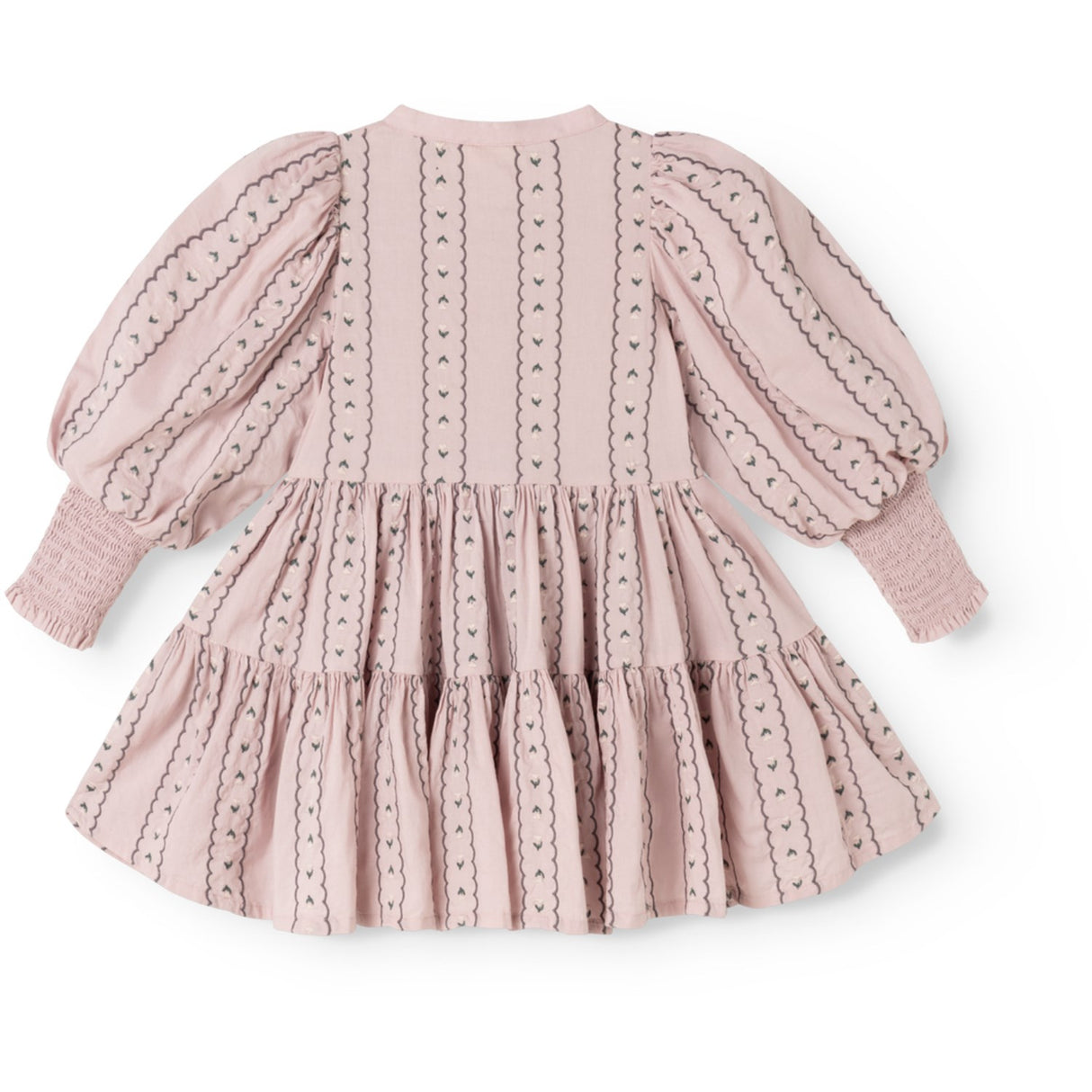 MarMar Light Embroidery Dusty Purple Bloom Dela Kjole