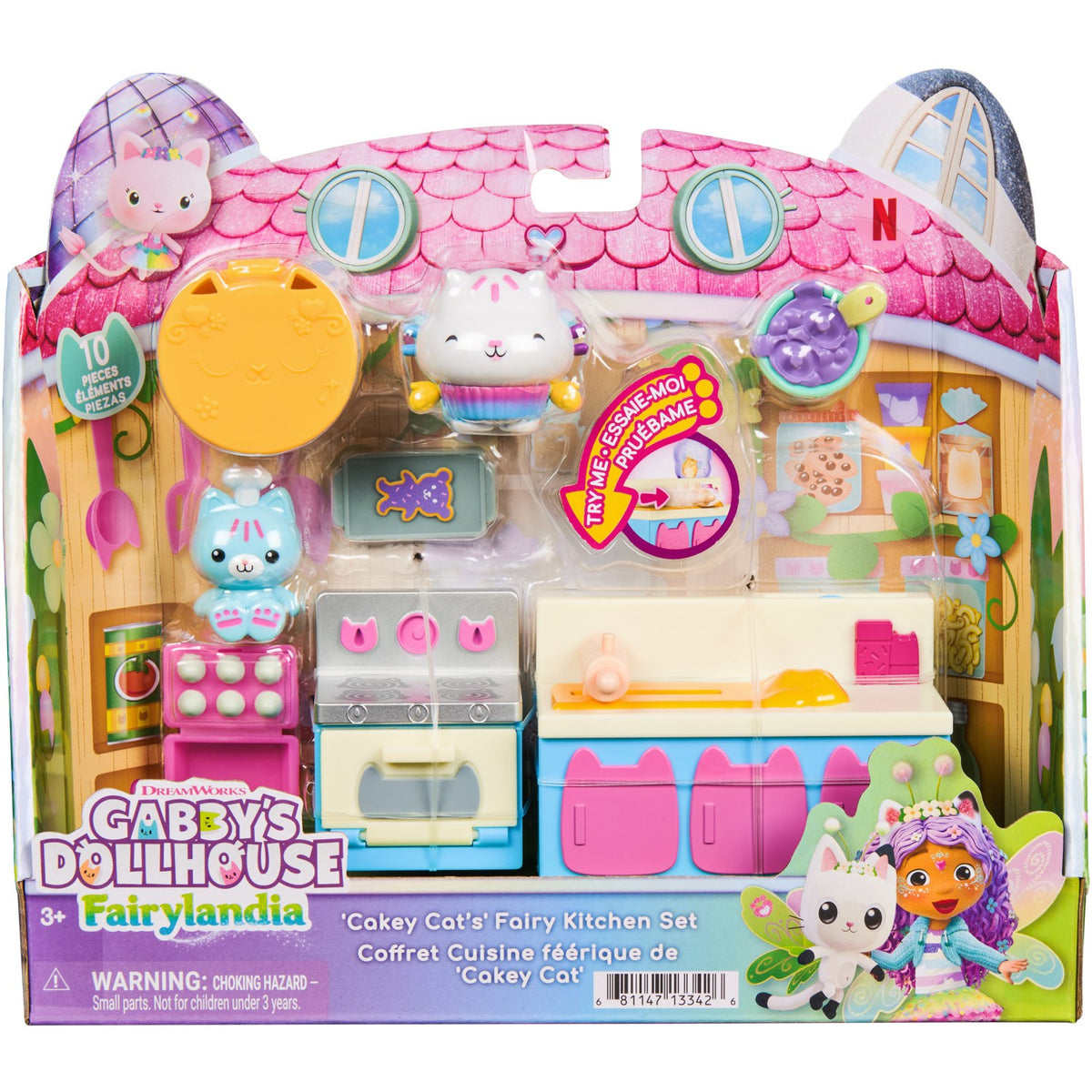 Gabby's Dollhouse Cakey Kat Fe Køkken