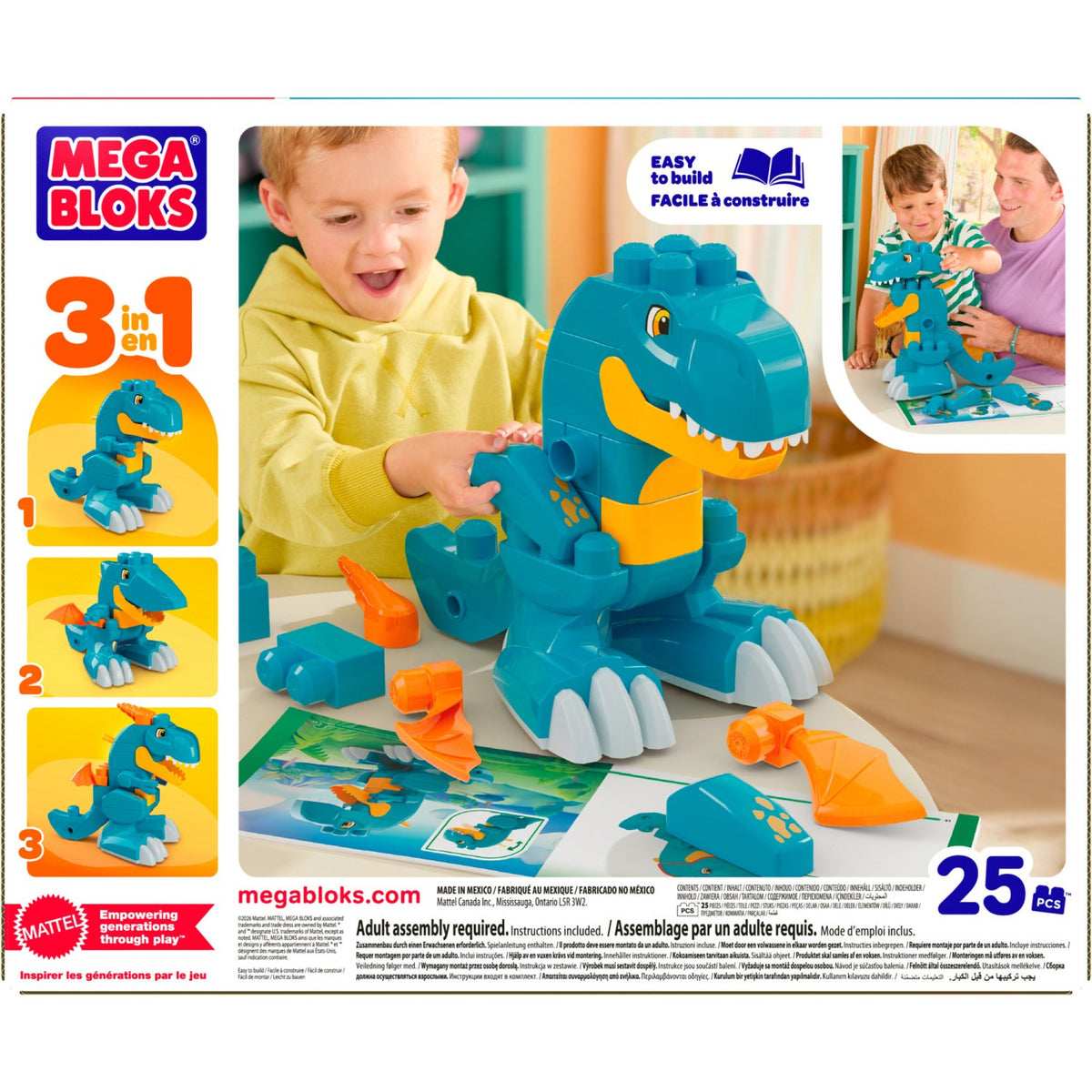 MEGA Bloks Byg & Ombyg Dinosaur
