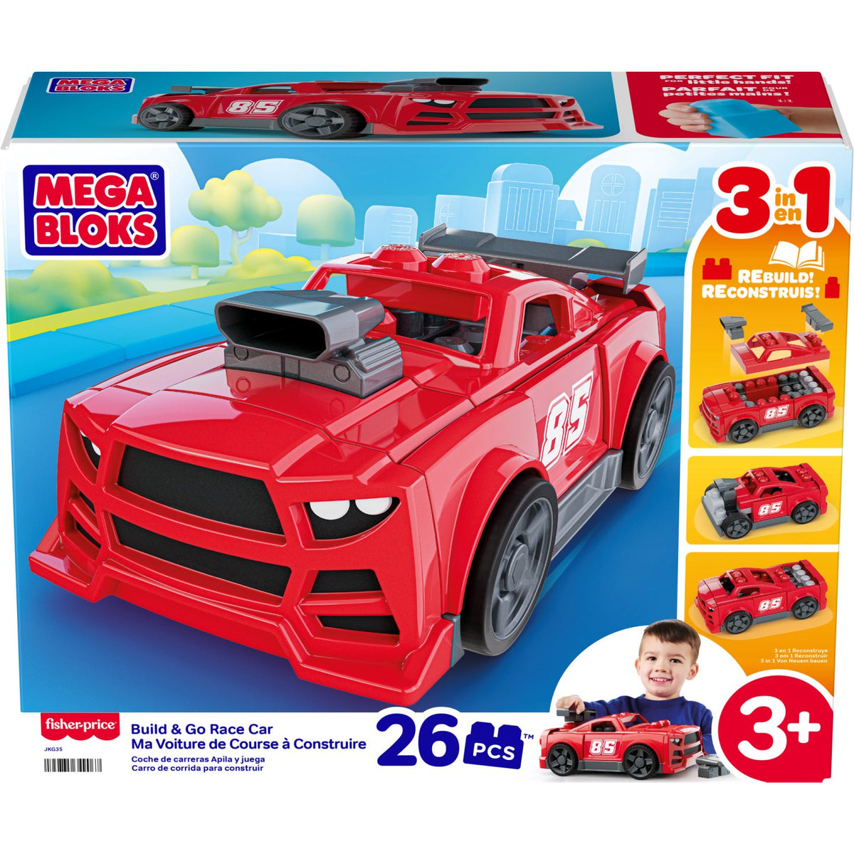 MEGA Bloks Byg & Ombyg Racerbil