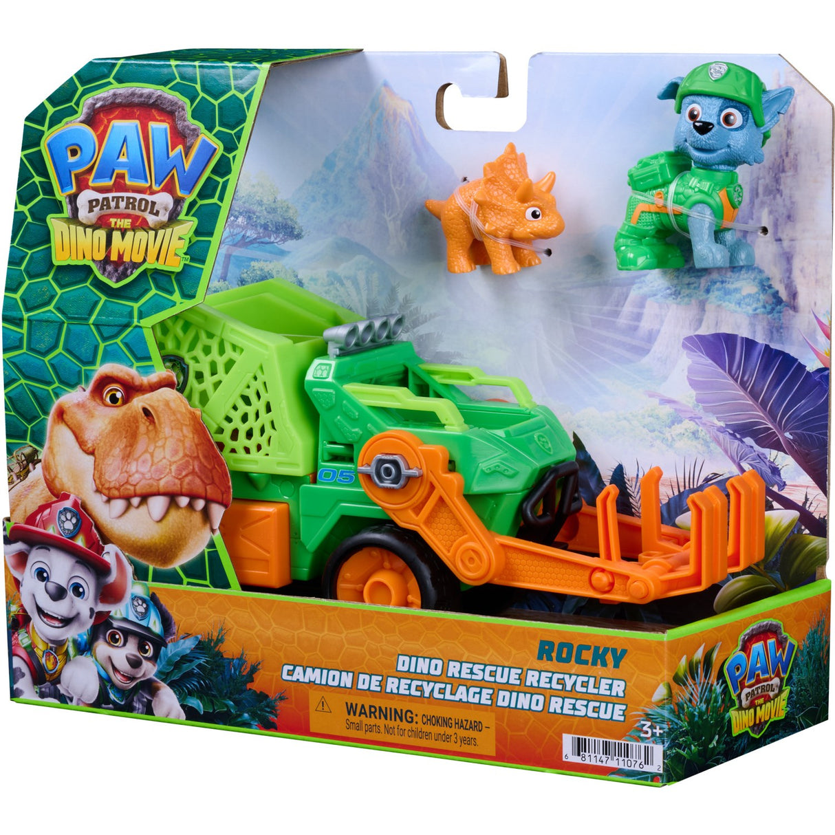 Paw Patrol Movie 3 Dino Tema Køretøj Rocky