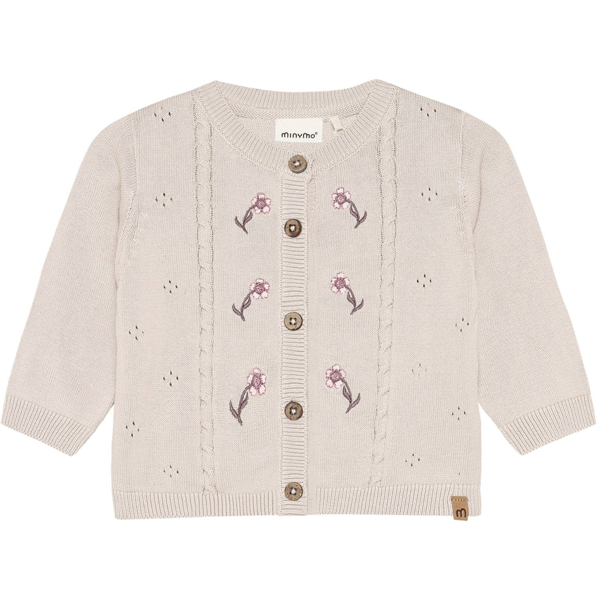 Minymo Pink Tint Cardigan Strik
