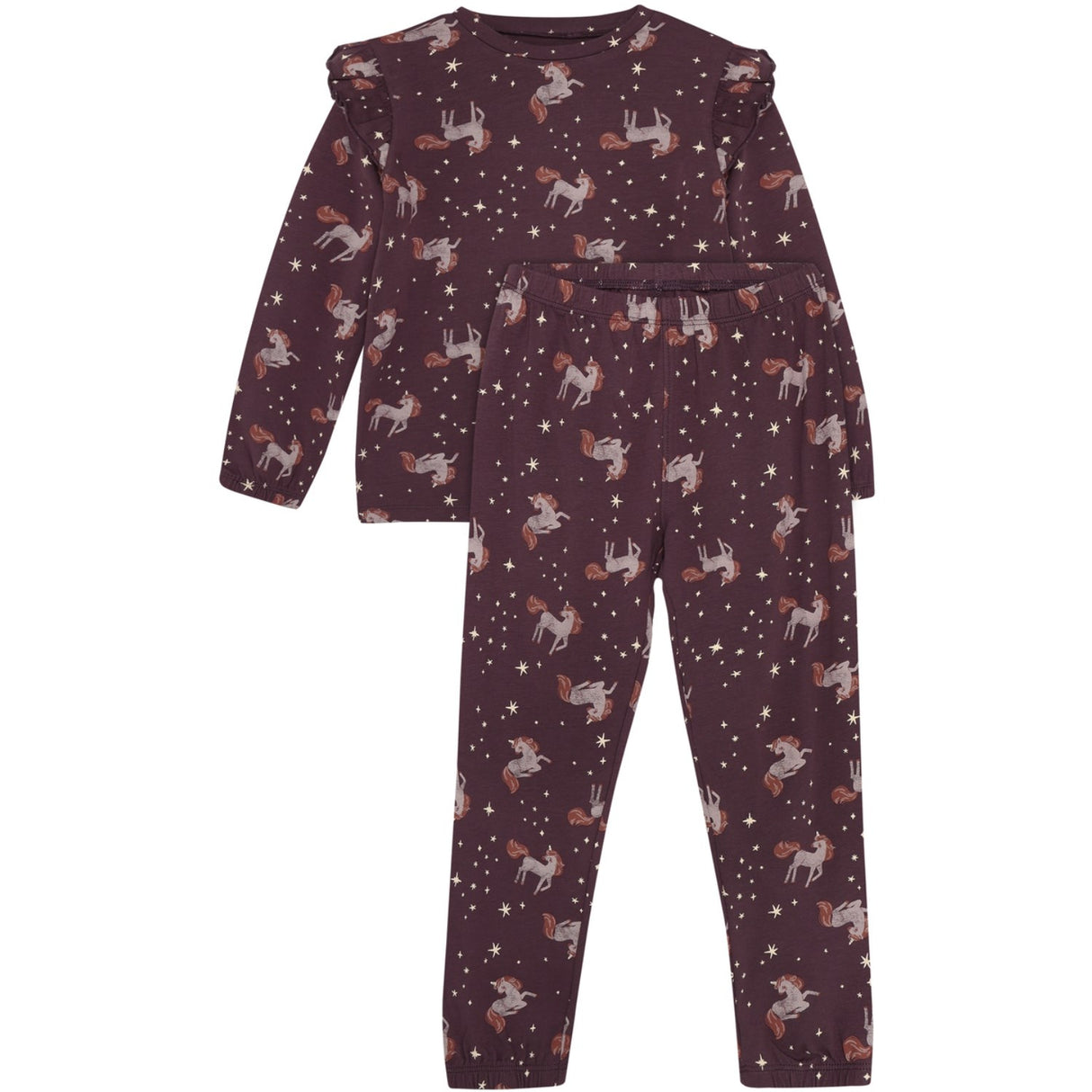 Minymo Huckleberry Pyjamas Ls Sæt Aop