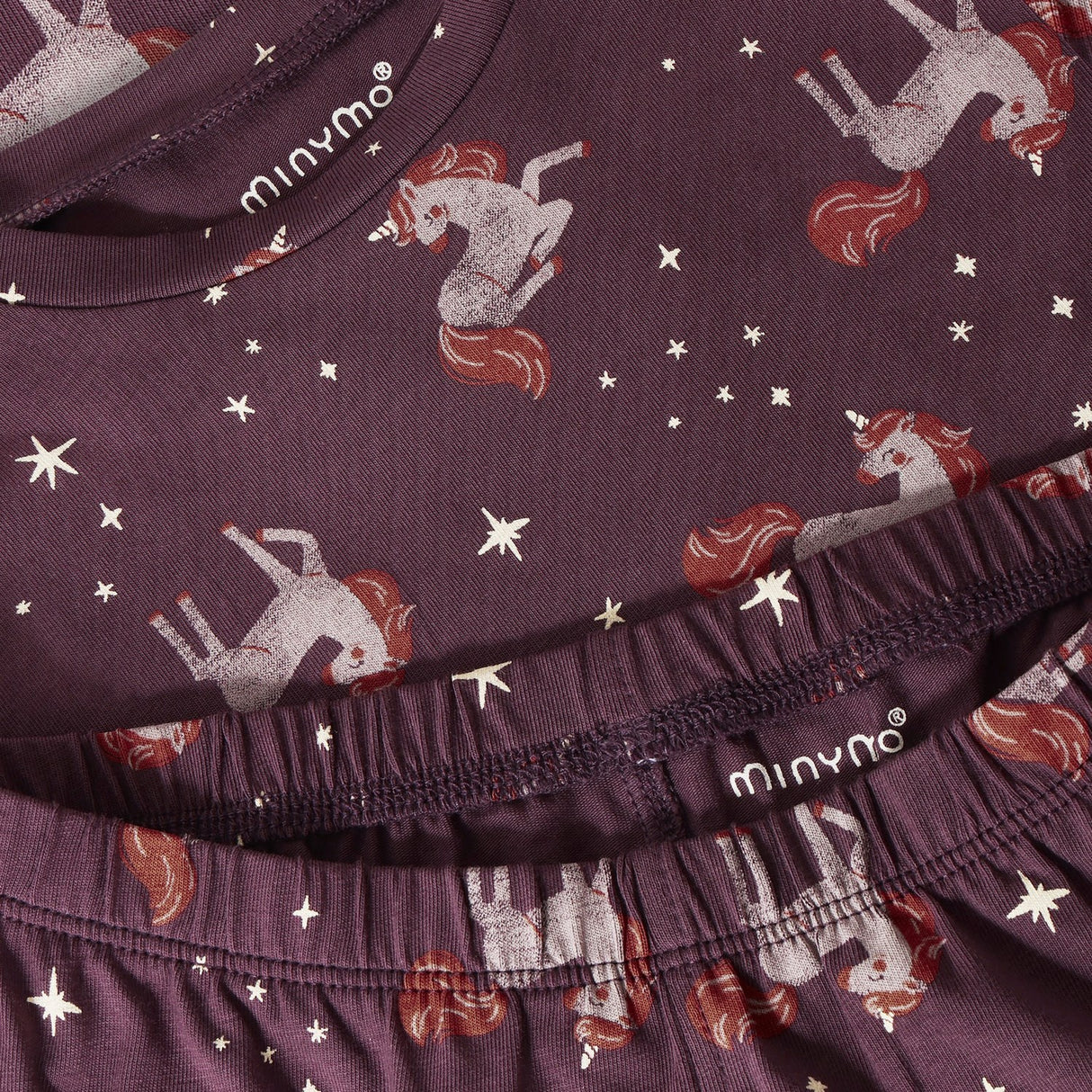Minymo Huckleberry Pyjamas Ls Sæt Aop