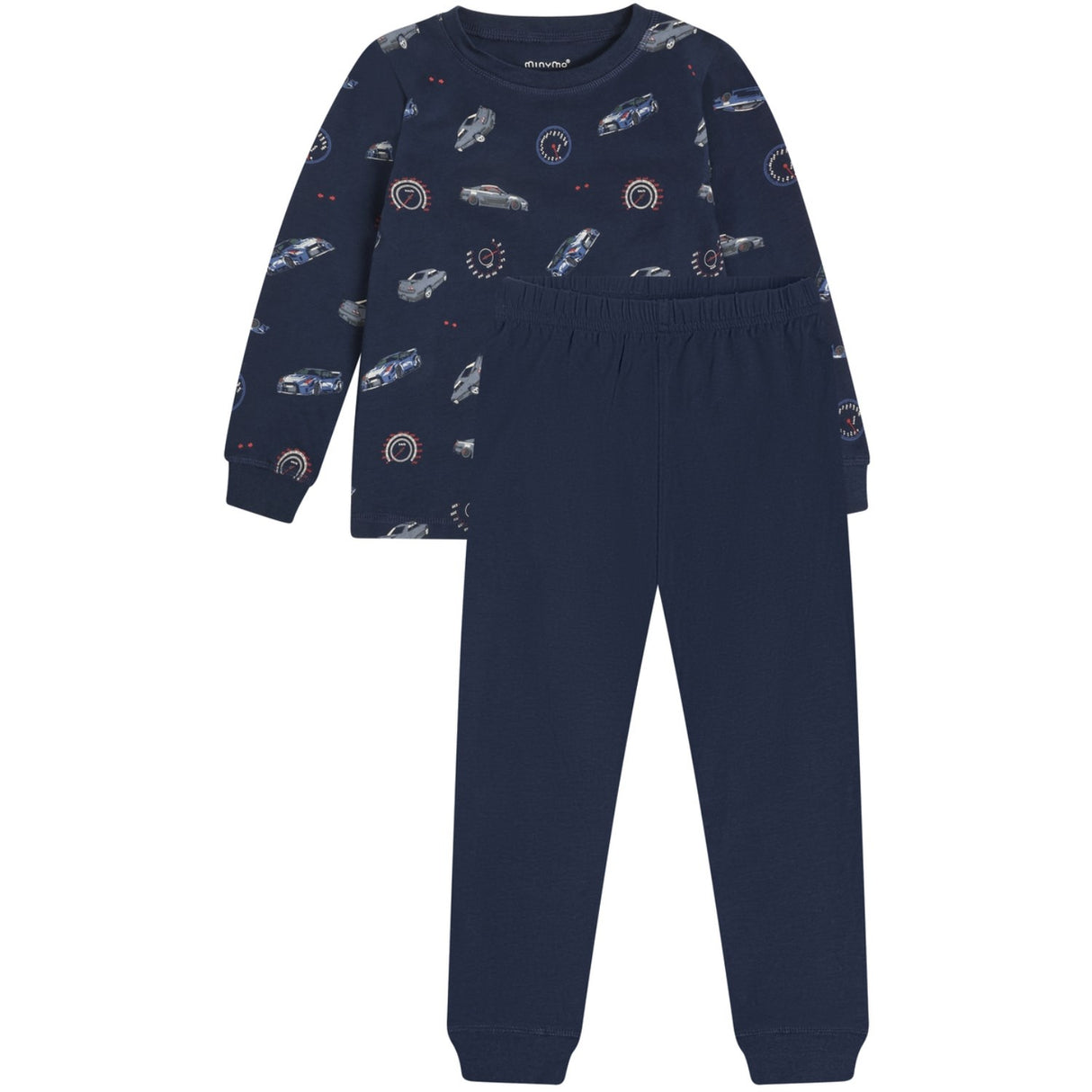 Minymo Dark Sapphire Pyjamas Ls Sæt Aop