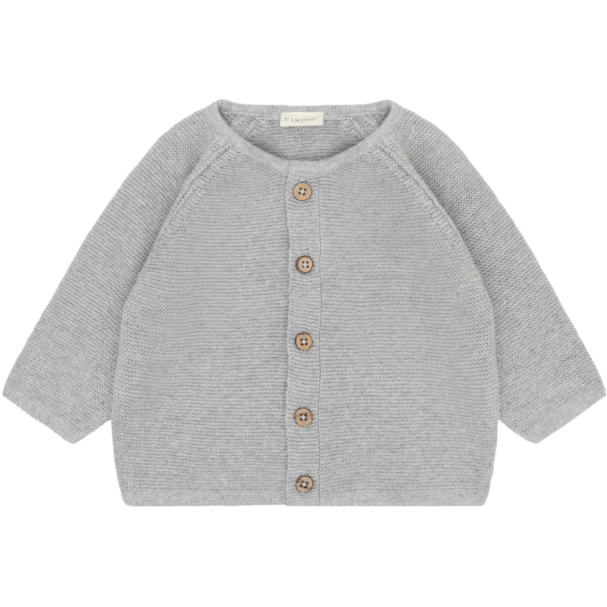 FIXONI Flint Gray Melange Cardigan Strik