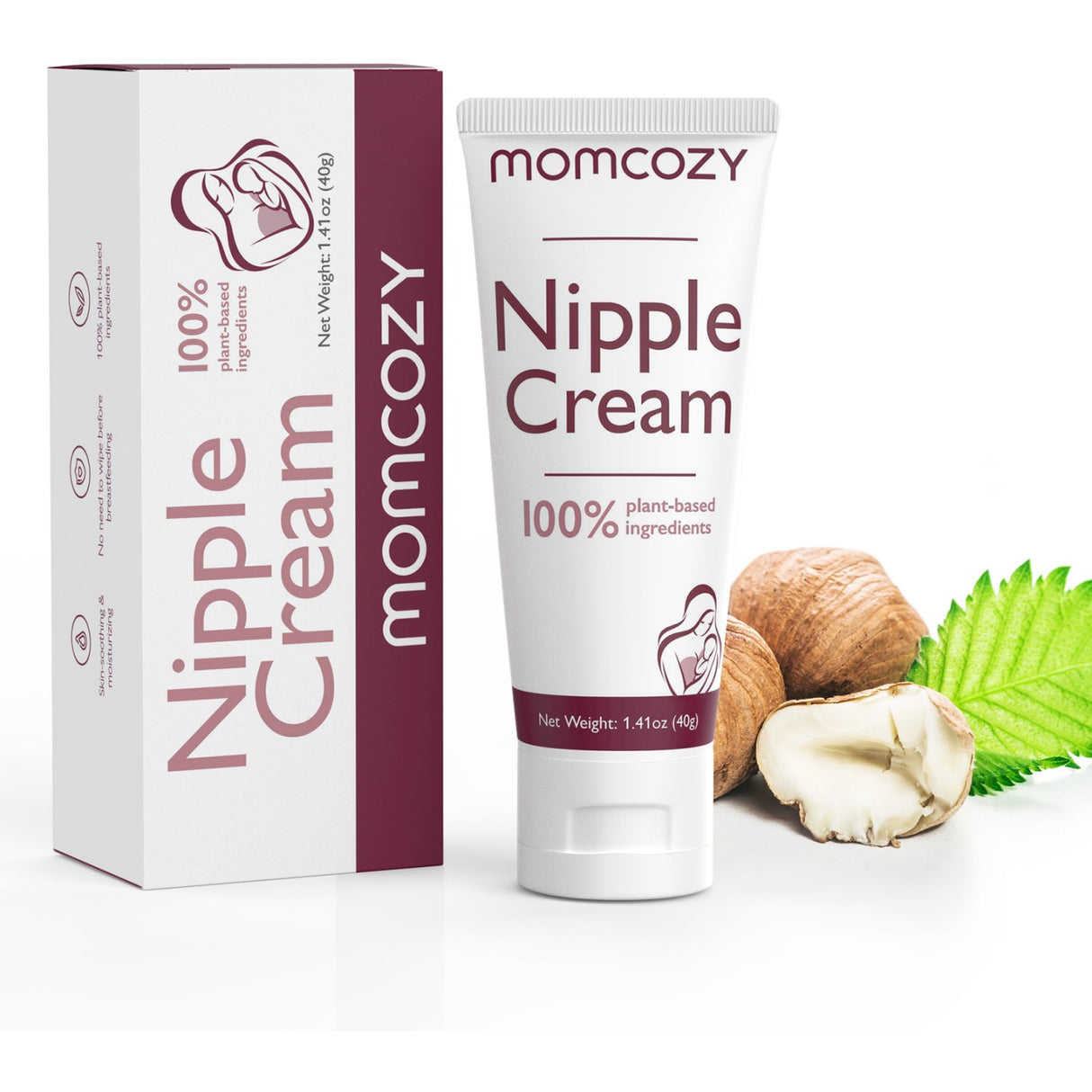 Momcozy 100% Natural Brystvorte Creme, Vegan Lanolin-free Brystvorte Butter