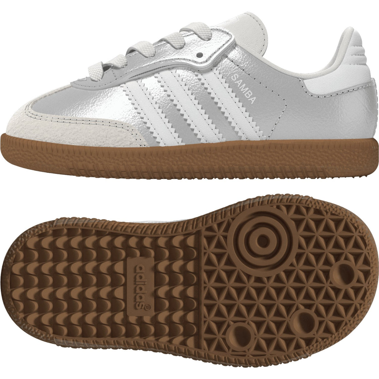 adidas Originals Silver Met. Ftwr White Gum 2 Samba Og Cf El I Sneakers