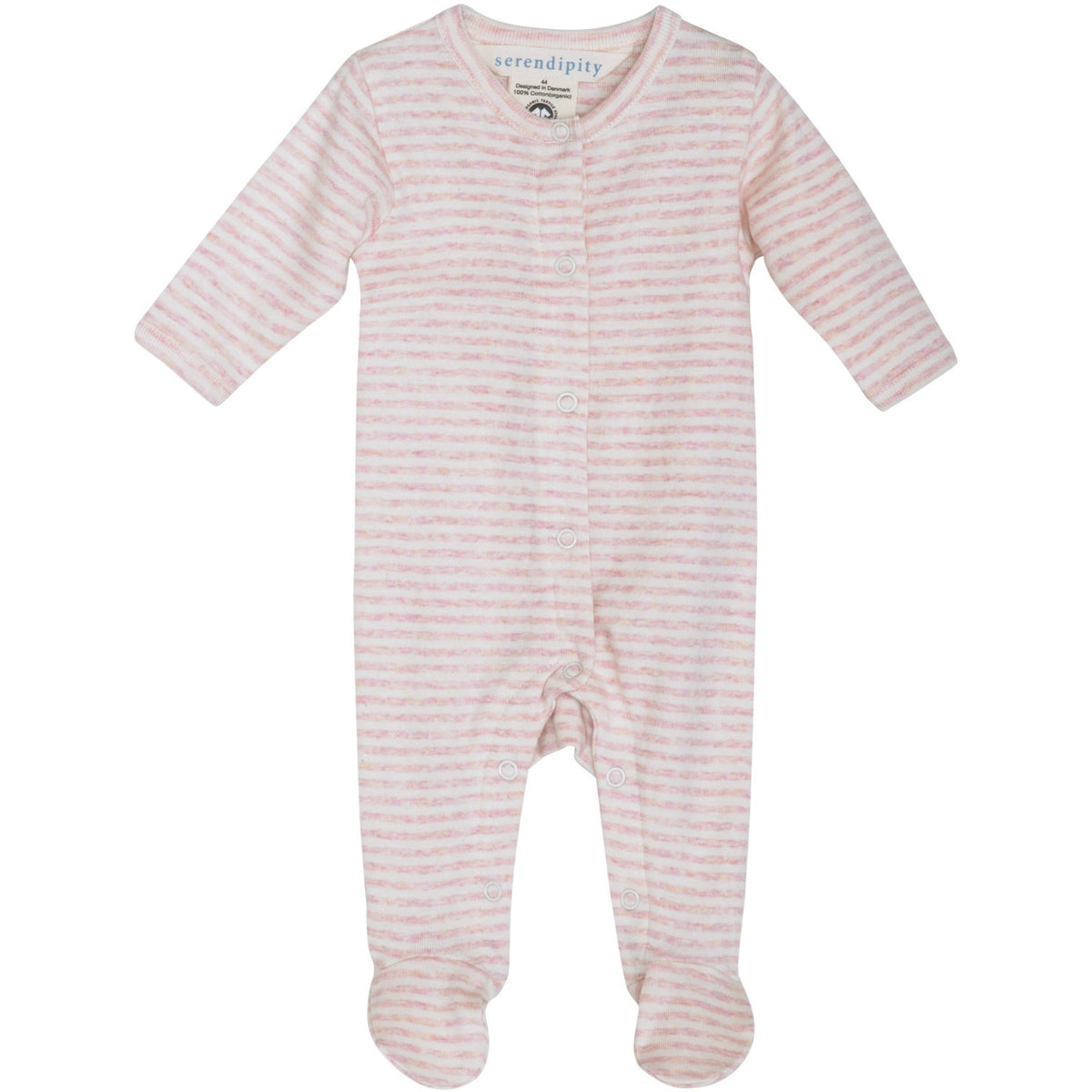 Serendipity Orchid/Offwhite Newborn Stripe Dragt