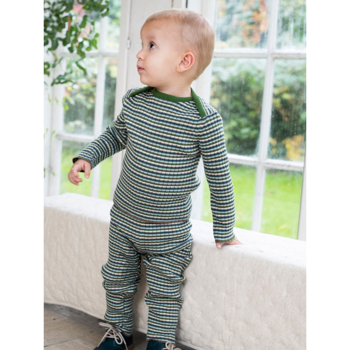 Serendipity Myrtle Stripe Baby Rib Bluse