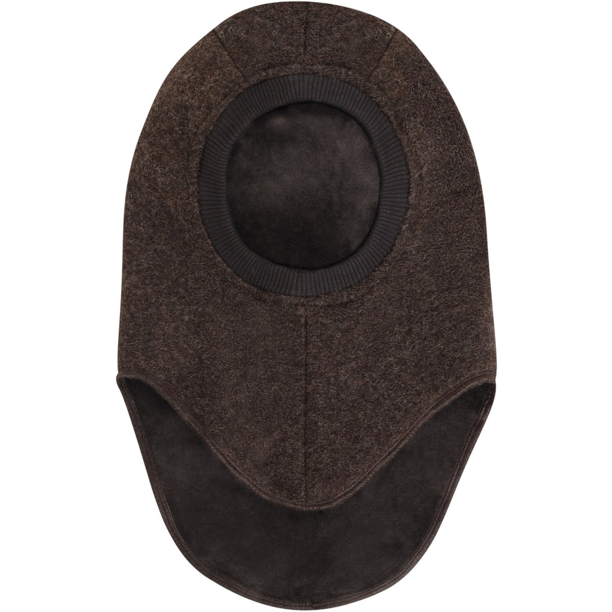 Huttelihut Dark Brown Melange Elefanthue Triangles Uld