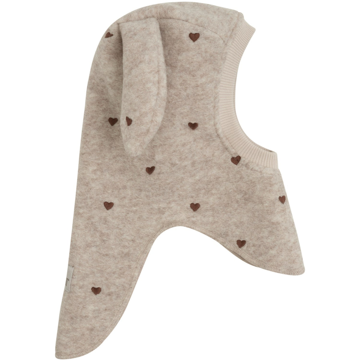 Huttelihut Sand Melange Elefanthue Ears Emb. Uld